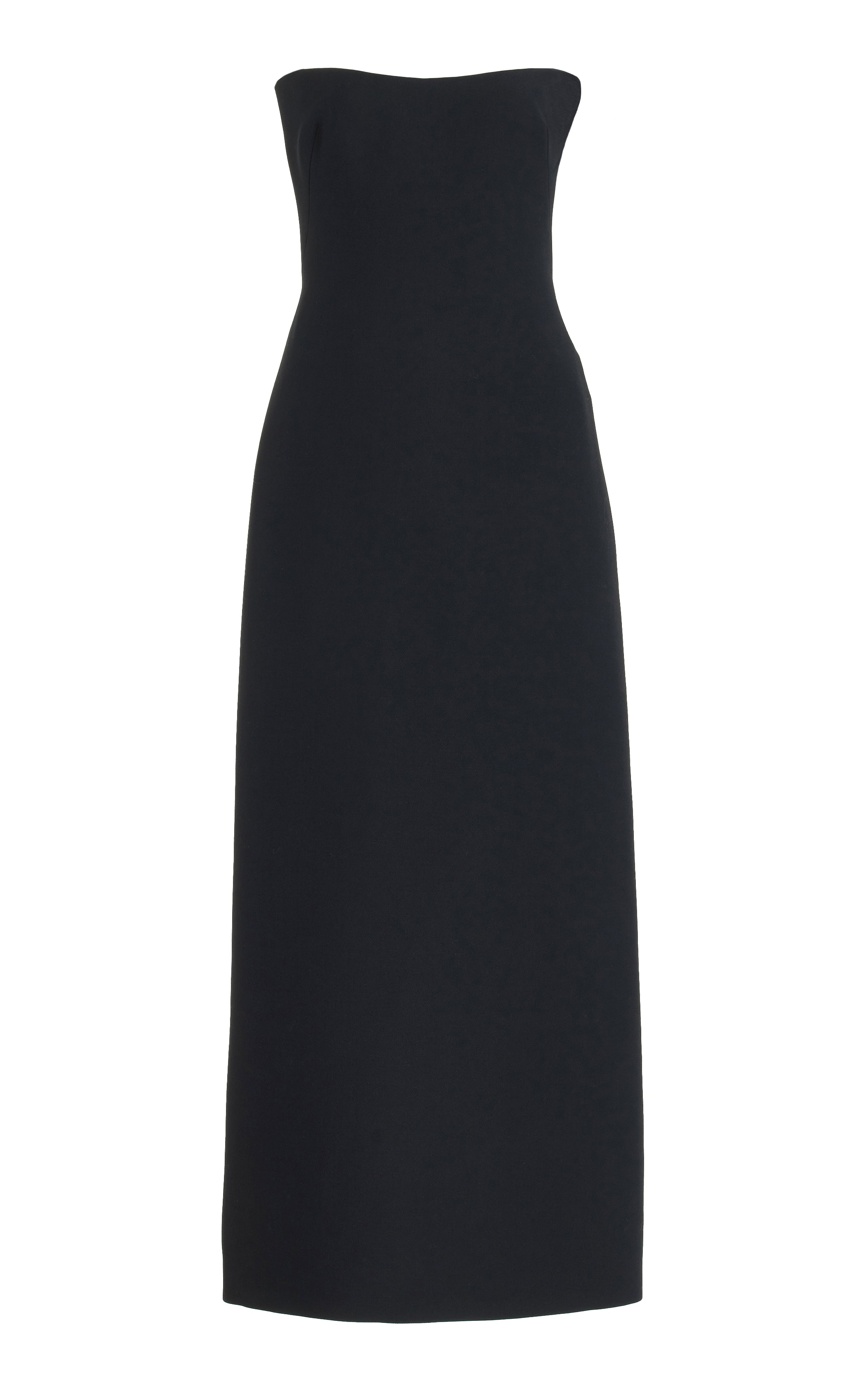 Opus Maxi Dress - Black Wool Silk Cady | Elegant Long Formal Dress for Women | Perfect for Weddings, Parties & Evening Events