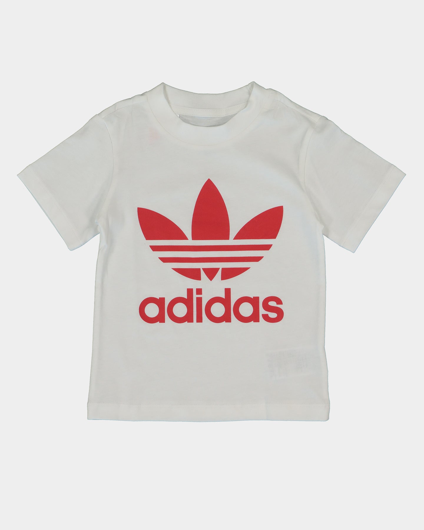 Adidas Kids Trefoil T-Shirt and Shorts Set - White/Red - Comfortable Athletic Outfit for Boys & Girls - Perfect for Sports, School & Casual Wear