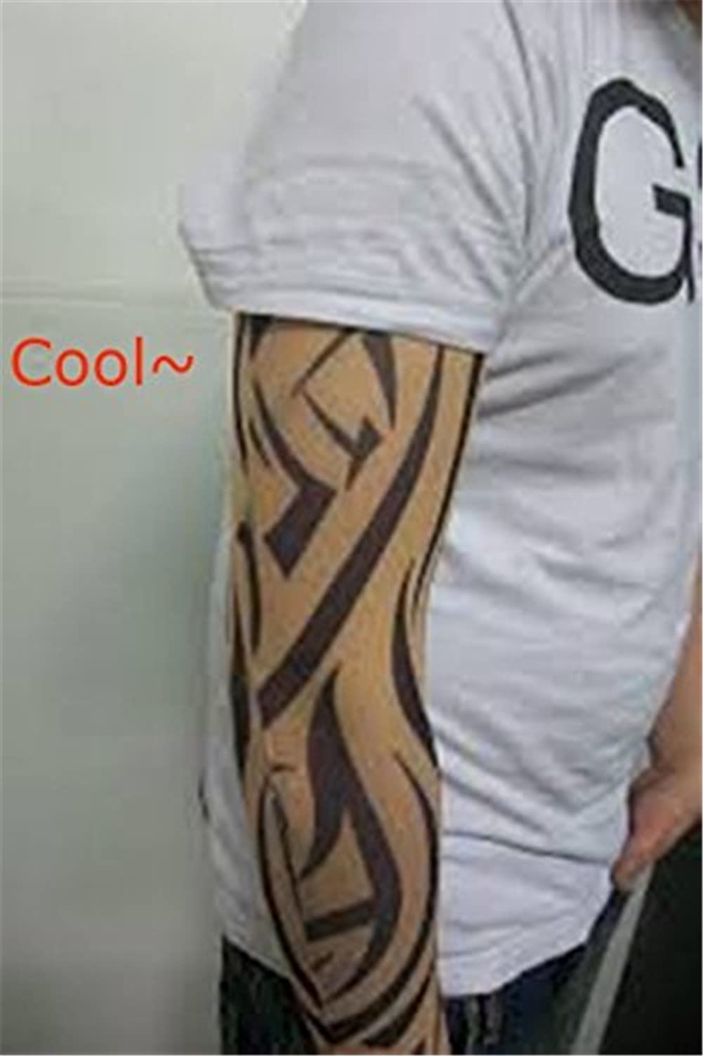 6-Pack Fake Tattoo Arm Sleeves for Men & Women - UV Protection Sunscreen Nylon Stretch Sleeves for Cycling, Basketball & Outdoor Sports | Breathable & Comfortable Tattoo Cover