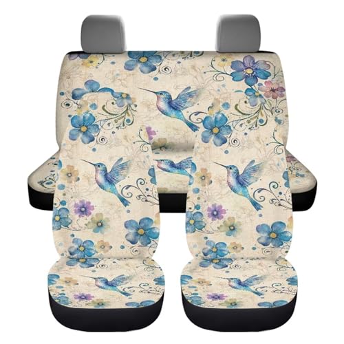 Blue Hummingbird Floral