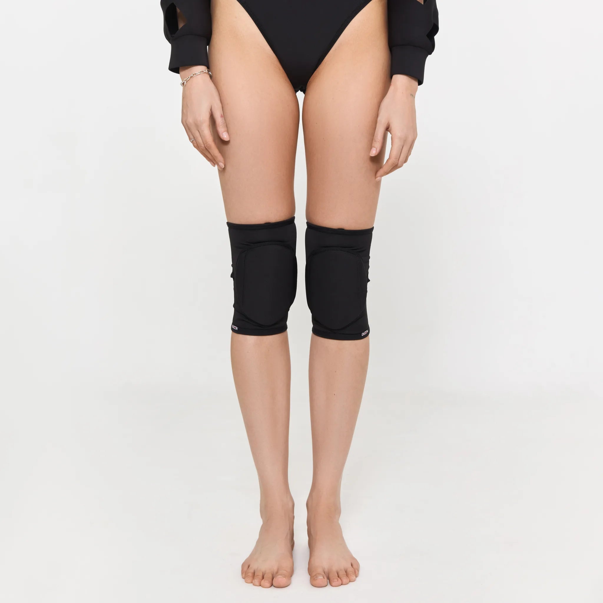 Classic Sleek Black Dance Knee Pads - Comfortable & Protective for Ballet, Jazz, Hip Hop & Contemporary Dance - Perfect for Performances & Practice