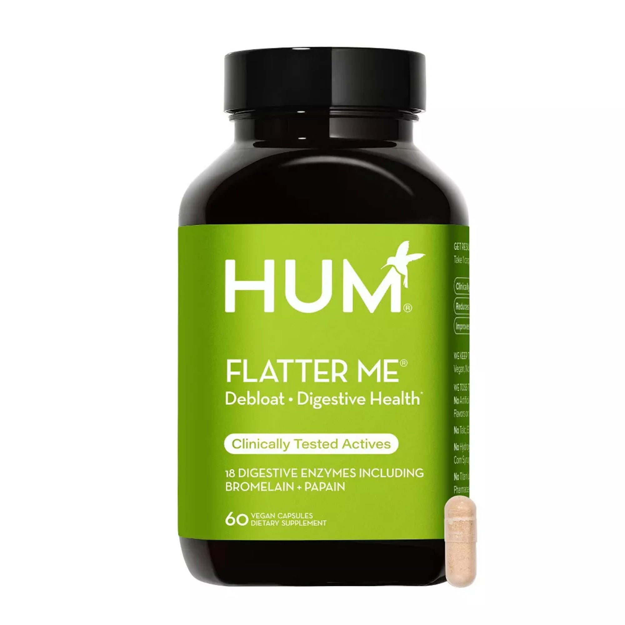Flatter Me Digestive Enzyme Supplement for Bloating Relief & Gut Health - Supports Digestion After Meals | Ideal for Travel, Overeating & Sensitive Stomachs