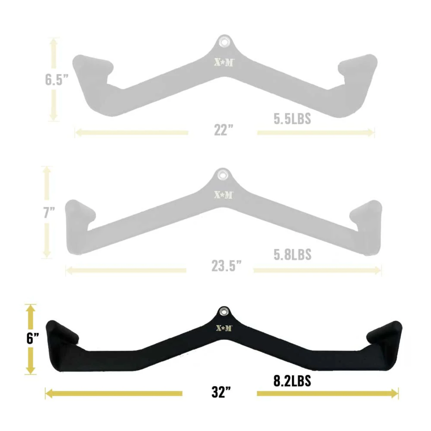 Wide Rubber Coated Lat Pull Down Attachment Bar for Gym & Home Fitness - Perfect for Strength Training & Muscle Building