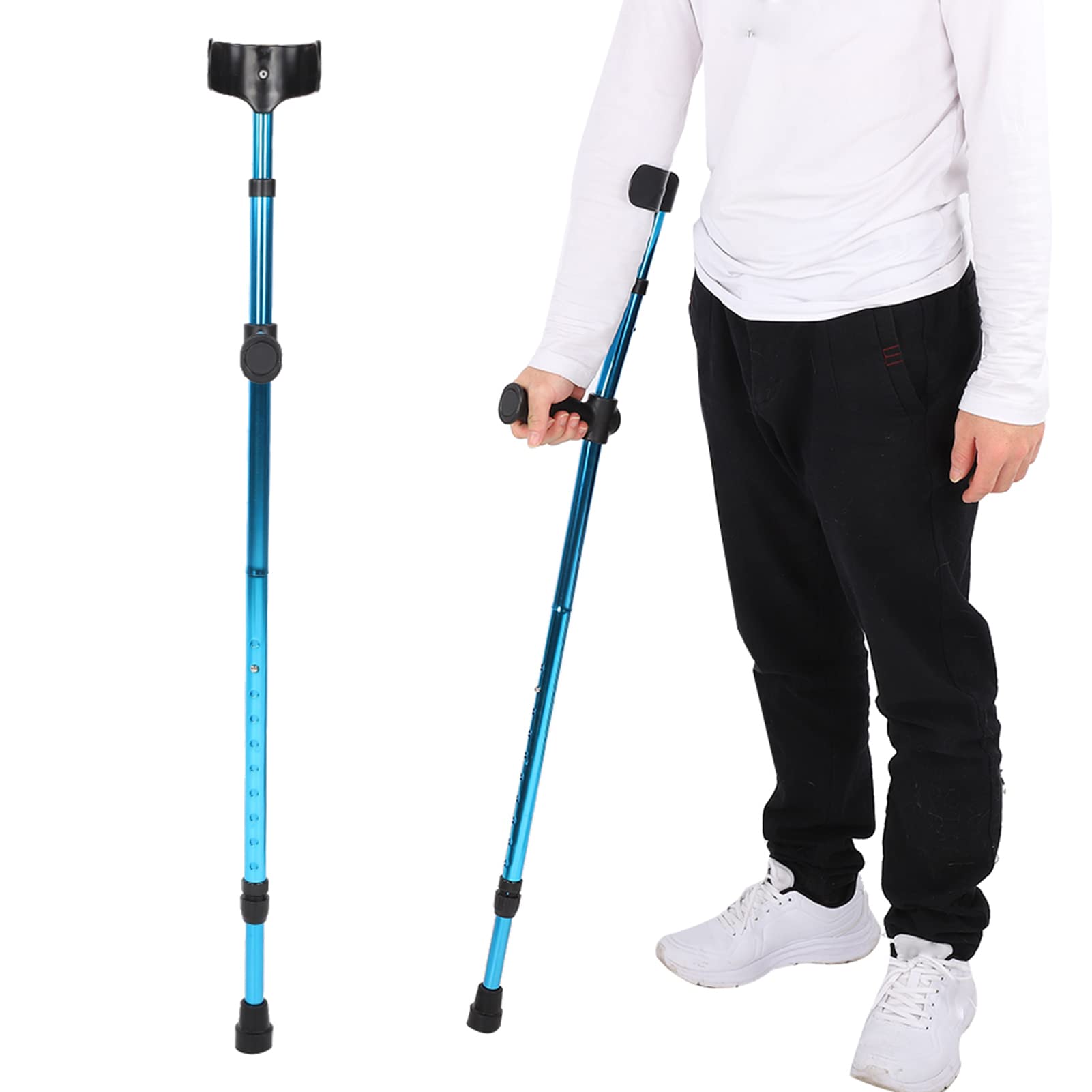 Brrnoo Folding Walking Cane for Seniors & Disabled - Self Standing, Portable Collapsible Cane for Men & Women - Lightweight Mobility Aid for Balance Support - Perfect for Travel, Hiking & Daily Use