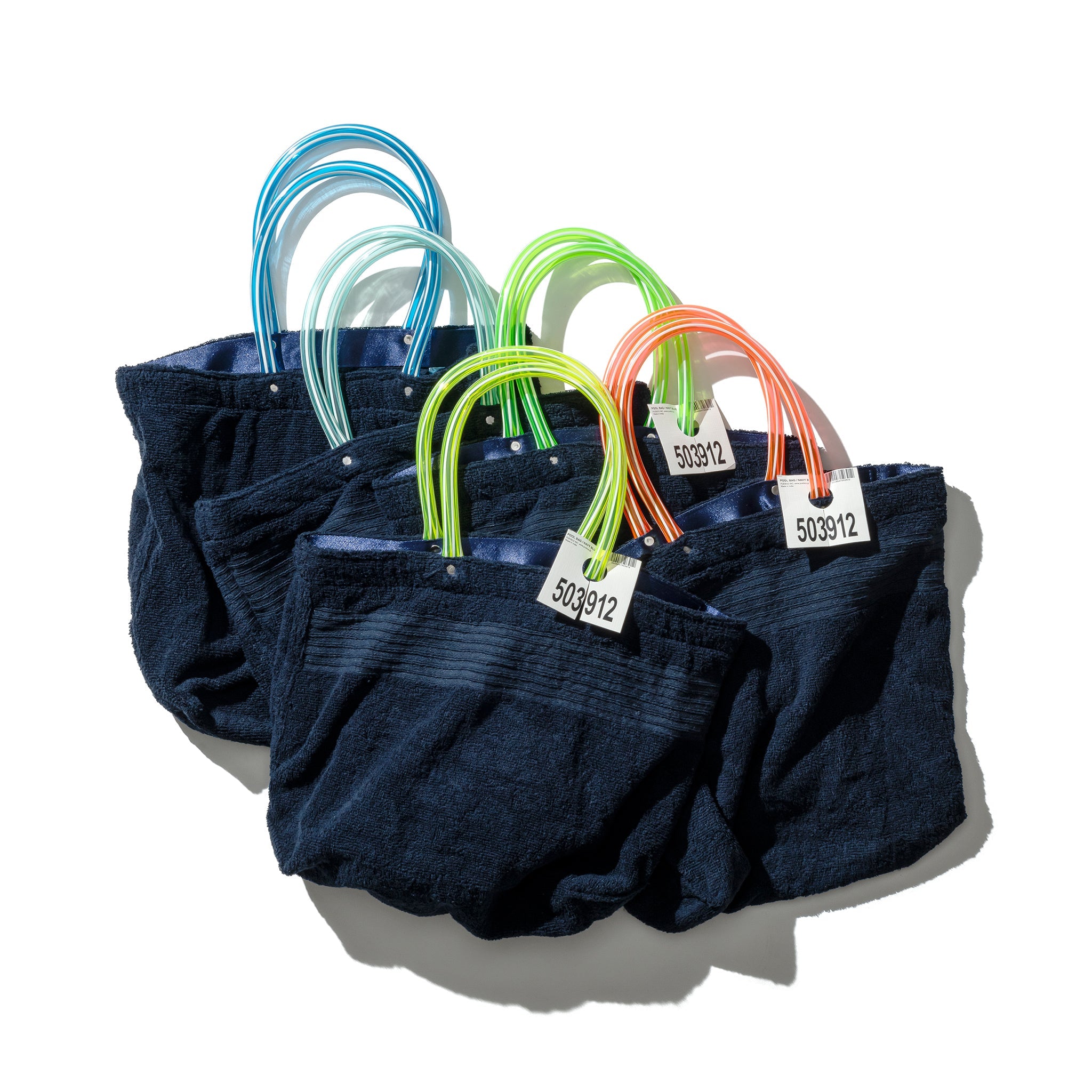 Premium Waterproof Pool Bag - Navy Blue - Large Capacity Beach Tote for Swimming, Gym & Travel - Durable & Stylish Poolside Essential