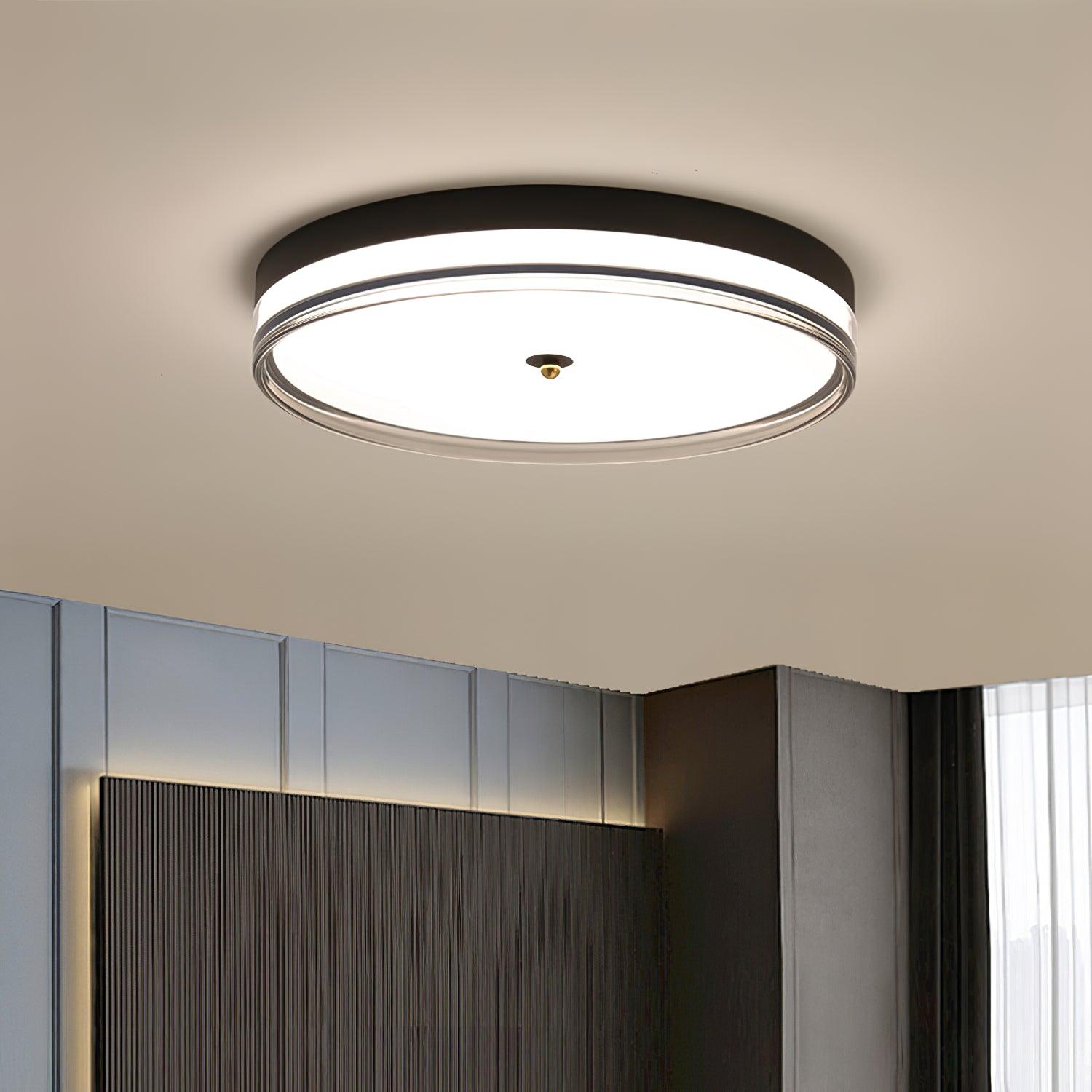 Lindby Modern LED Ceiling Light Fixture - Energy Efficient Flush Mount Lighting for Bedroom, Living Room & Kitchen - Dimmable Bright White Light