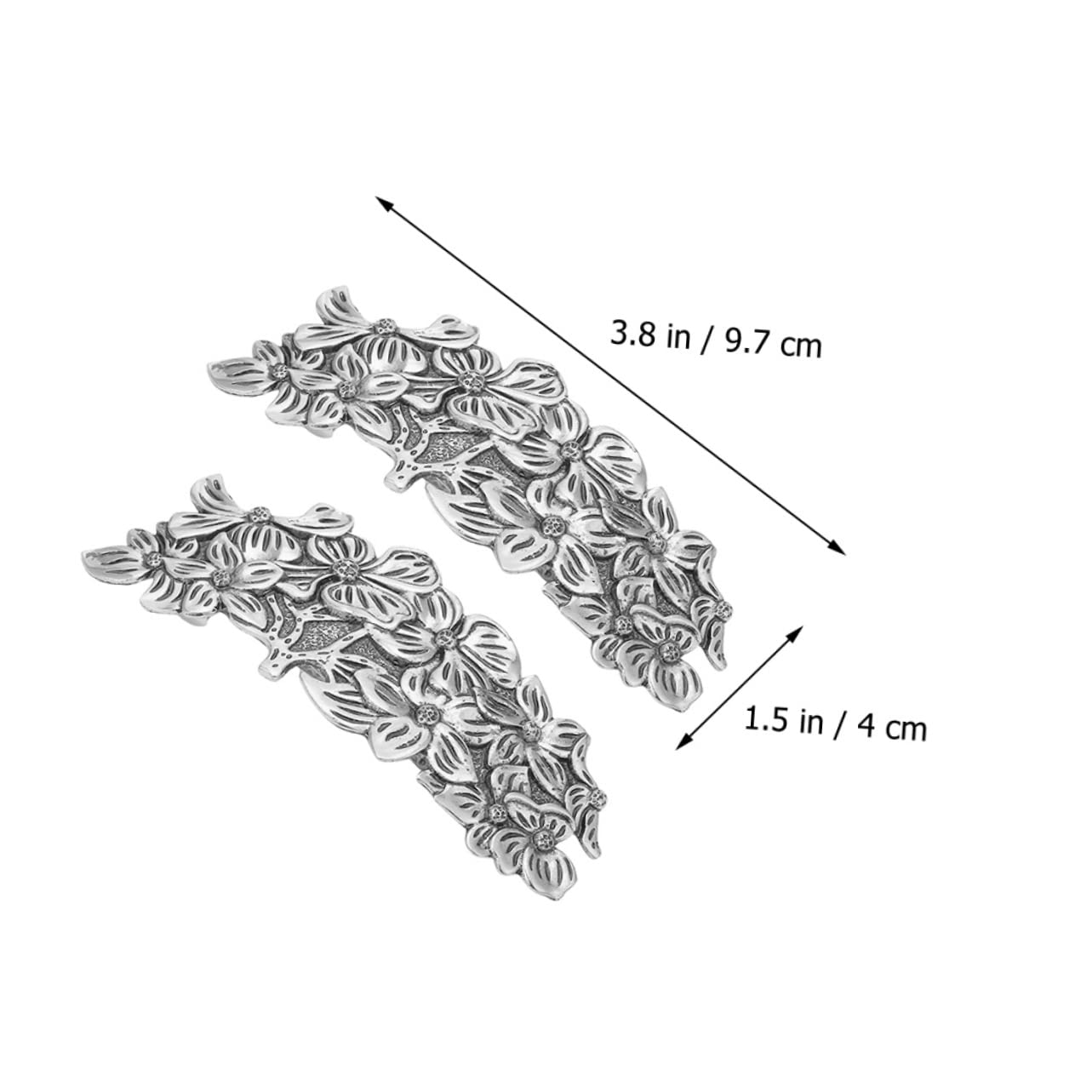 FRCOLOR 3 Sets Luxury Floral Hair Clips for Women & Girls - Elegant Metal Hair Barrettes for Wedding, Party, Prom & Special Occasions - Perfect Bridal Hair Accessories (6 PCS)