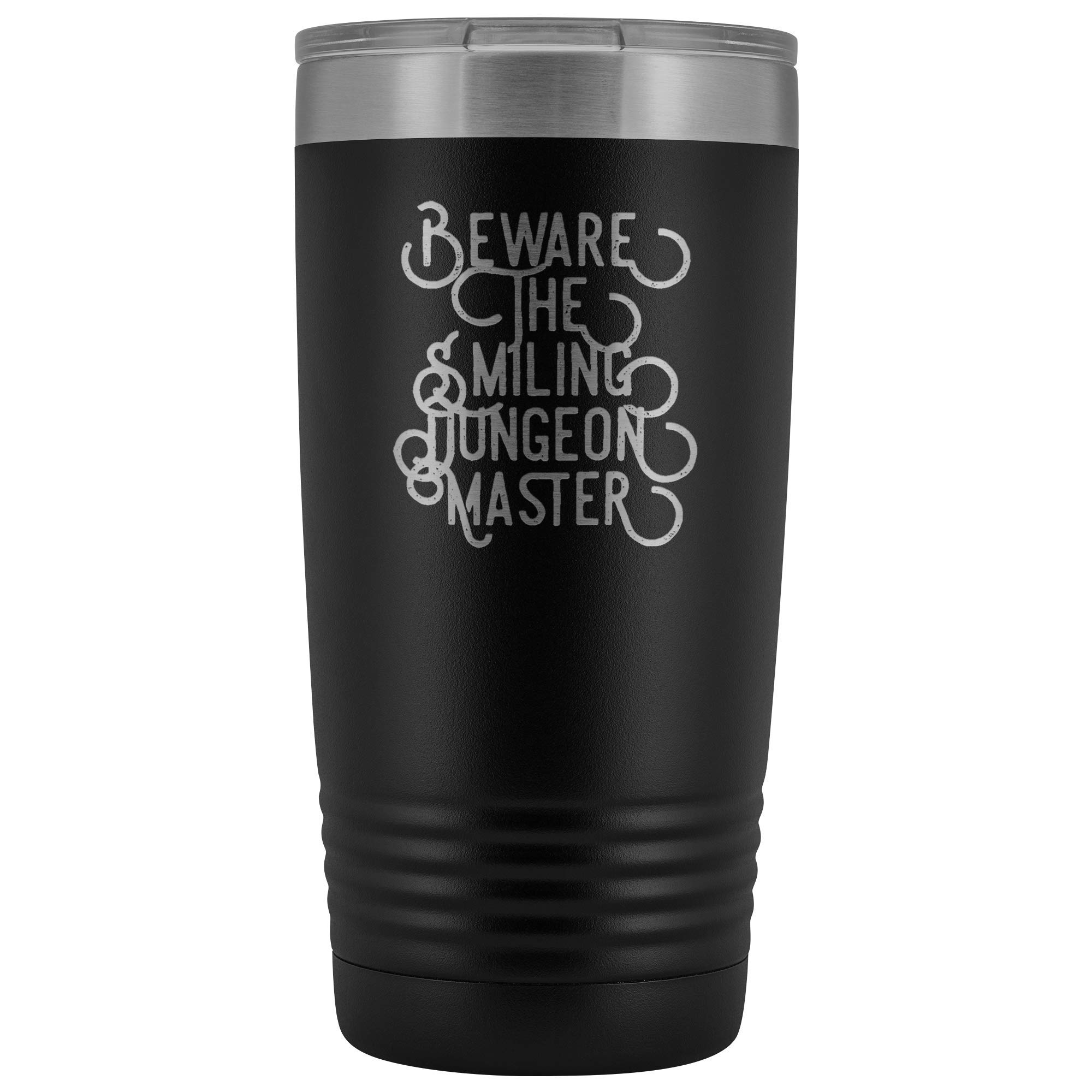 20oz Smiling Dungeon Master Tumbler - Insulated Stainless Steel Cup for D&D Gifts, RPG Accessories & Tabletop Gaming | Perfect for Game Nights, DM Appreciation & Geek Culture Enthusiasts