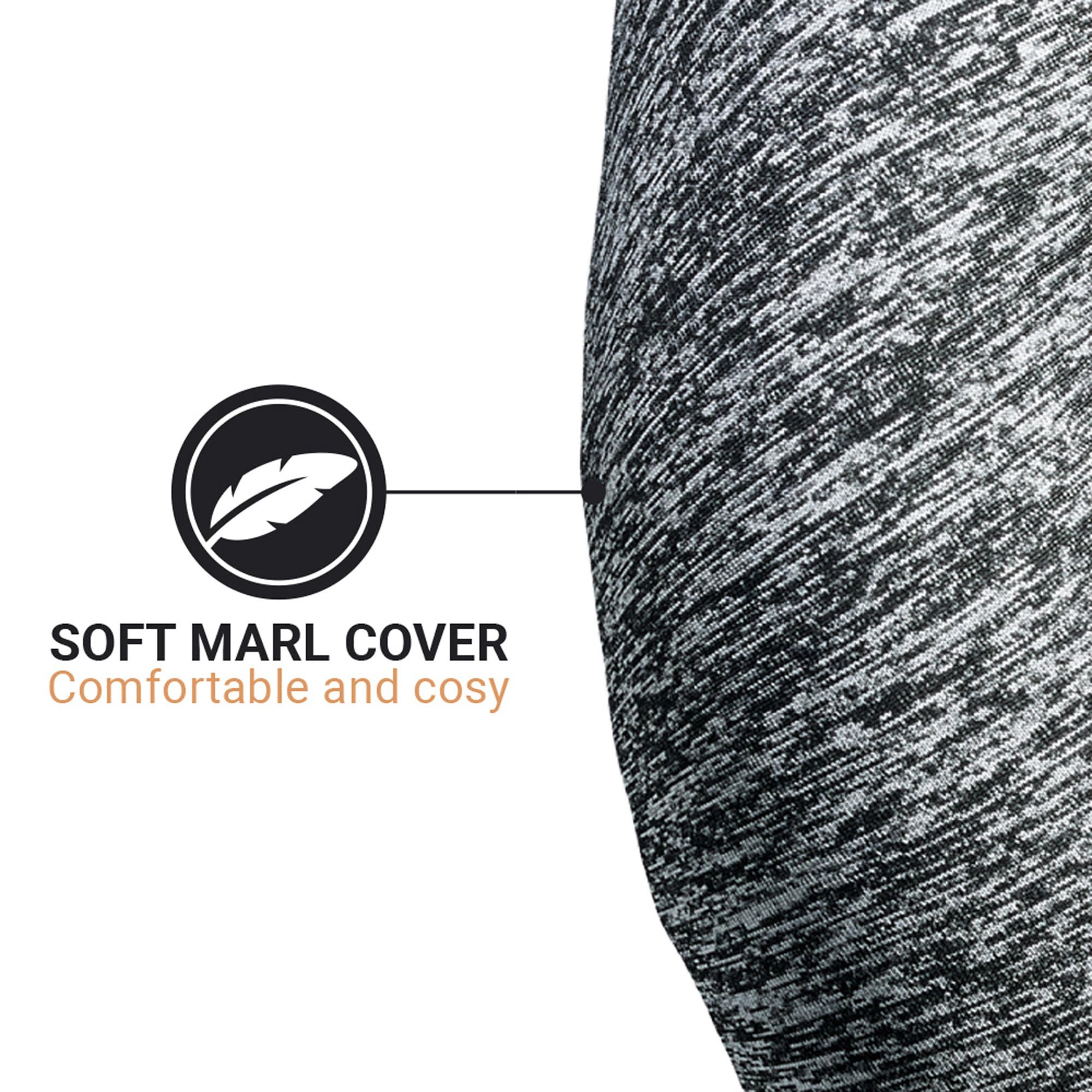 ZZZ's Comfortable Memory Foam Neck Pillow for Travel & Commuting - Airplane, Car, Bus & Gaming Support - Made in USA (Orange) | Perfect for Long Flights, Road Trips & Office Naps
