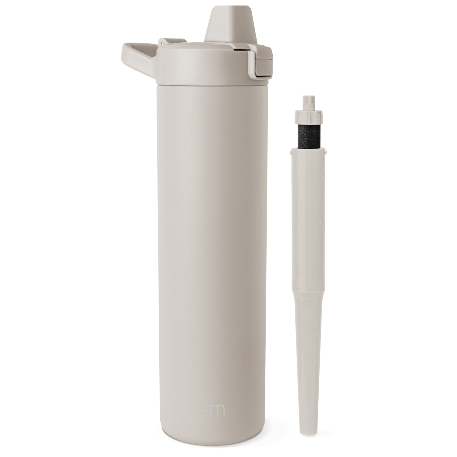Stainless Steel Flip Straw Lid with Built-in Filter - Perfect for Tumbler Cups, Travel Mugs & Reusable Water Bottles