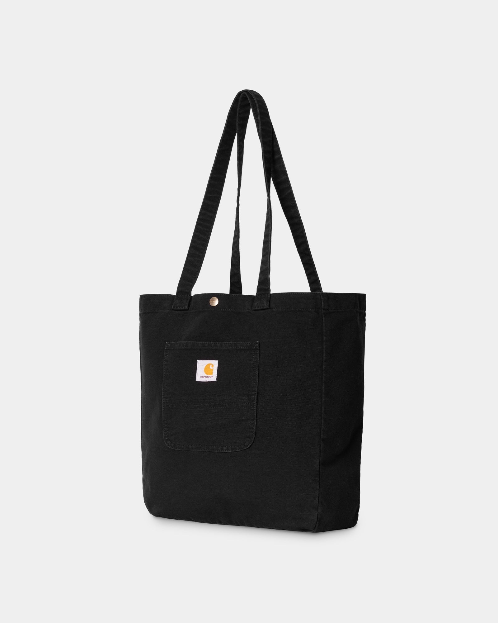 Bayfield Tote Bag for Women - Black Stone Washed Cotton Canvas - Stylish Everyday Shoulder Bag for Work, Shopping & Travel