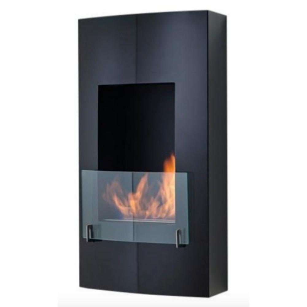 19 Inch Eco Feu Hollywood Wall Mounted & Built-in Ethanol Fireplace - Modern Home Heating Solution for Living Rooms & Bedrooms