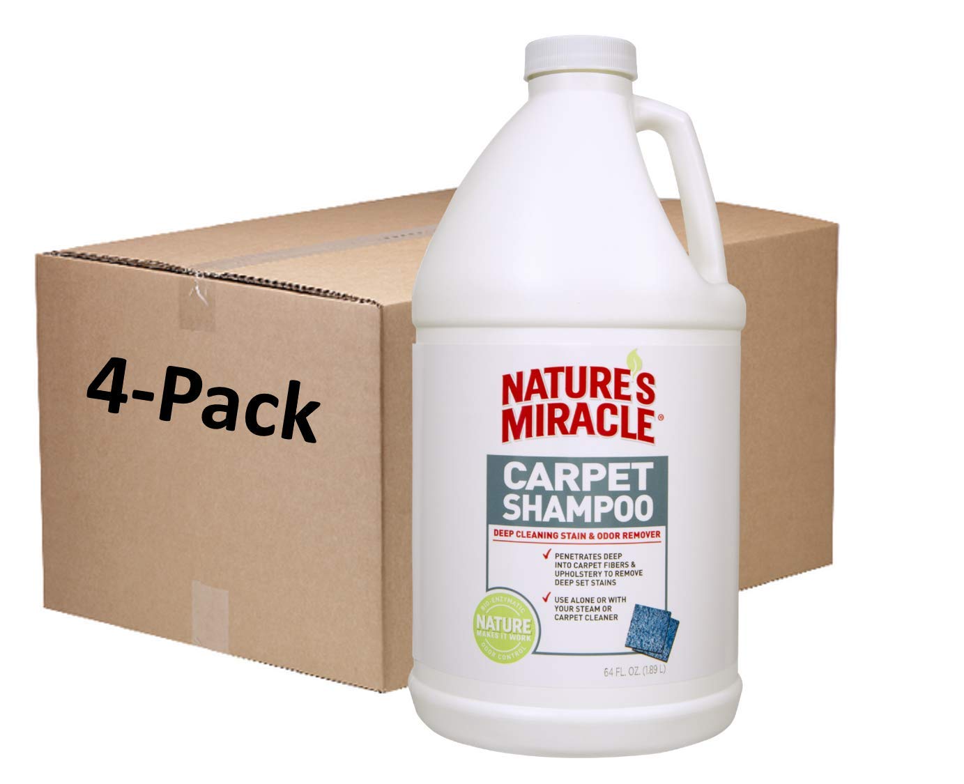 Nature's Miracle Carpet Shampoo - Deep Cleaning Stain & Odor Eliminator for Pets | Safe for Carpets, Rugs & Upholstery | Ideal for Pet Accidents, Spills & Everyday Cleaning