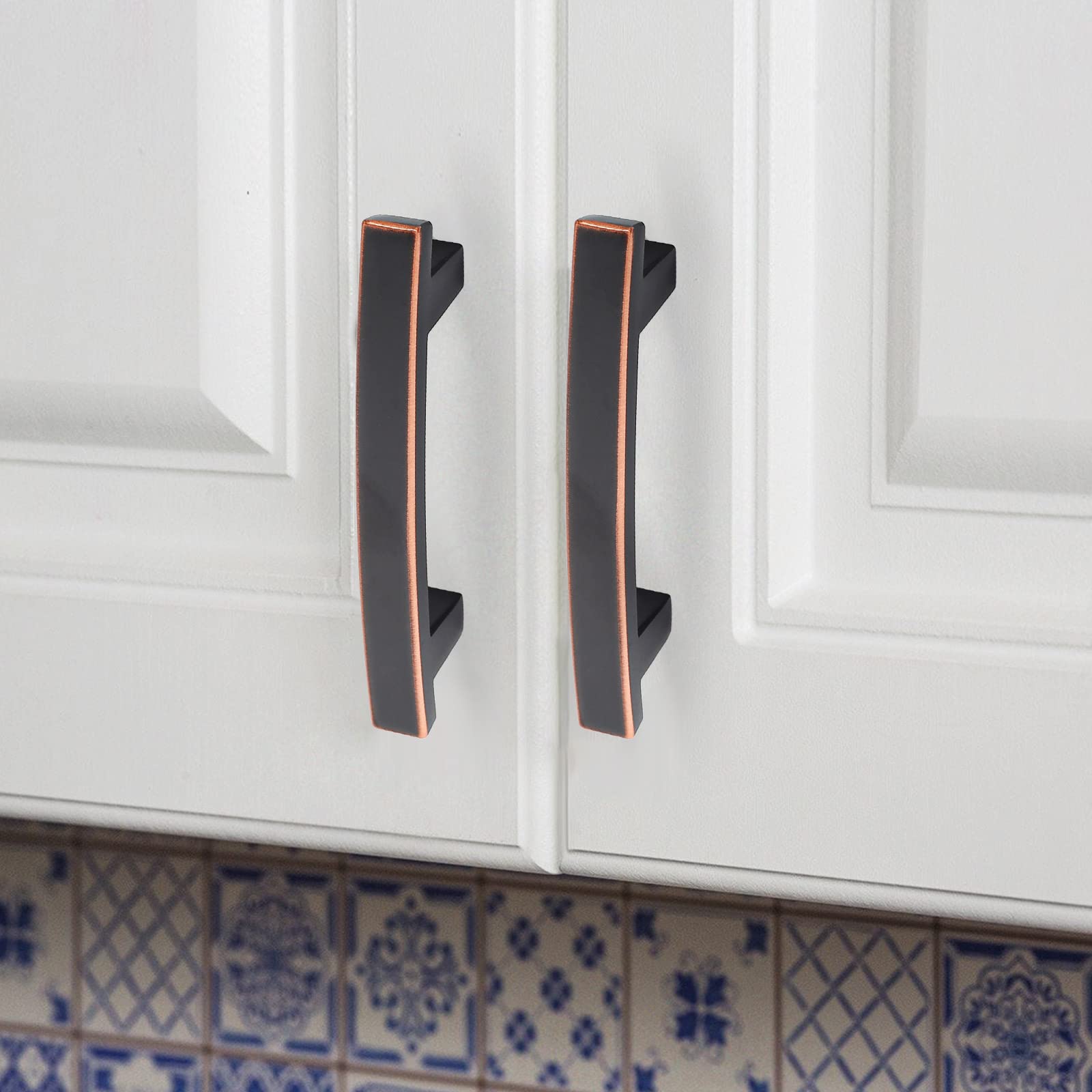 AOOTOCH 30 Pack Oil Rubbed Bronze Cabinet Pulls - 5 Inch Hole Center Kitchen Cabinet Handles & Drawer Hardware for Dresser, Cupboard & Home Renovation - Perfect for Modern Farmhouse, Rustic & Vintage Style Kitchens