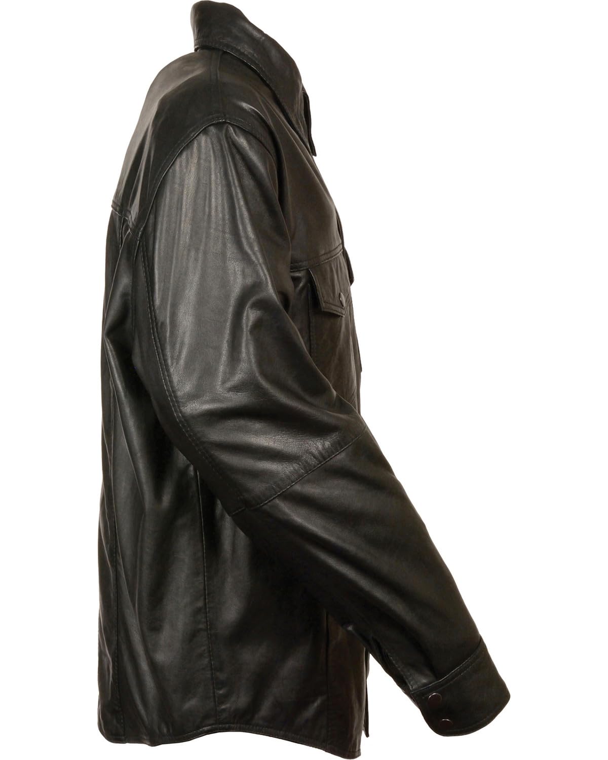Milwaukee Leather Men's Lightweight Shirt - Black X-Large Size | Comfortable & Breathable for Work, Outdoor & Casual Wear