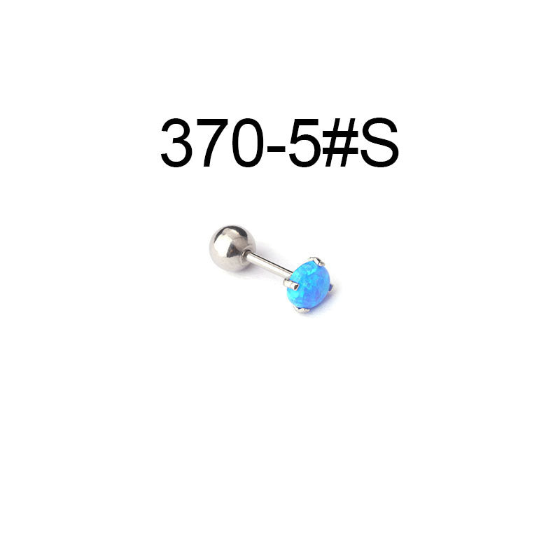 20G Cartilage Tiny Stud Earrings - Flat Back Opal Ear Studs for Women | Hypoallergenic Piercing Jewelry for Helix, Tragus, Nose & Ear Lobe | Perfect for Everyday Wear & Special Occasions