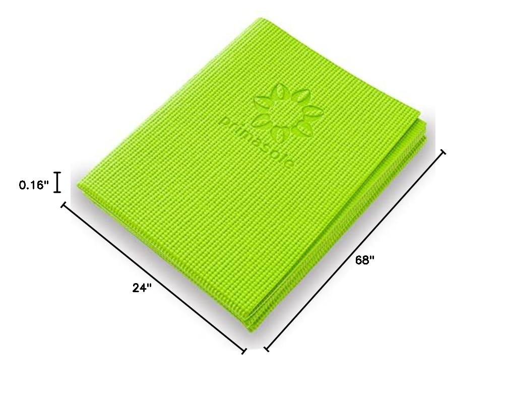Foldable Yoga Mat for Travel & Pilates - 4mm Thick, Tear-Resistant, 9 Colors - Perfect for Gym, Beach, Park & Picnics - Easy to Carry & Store