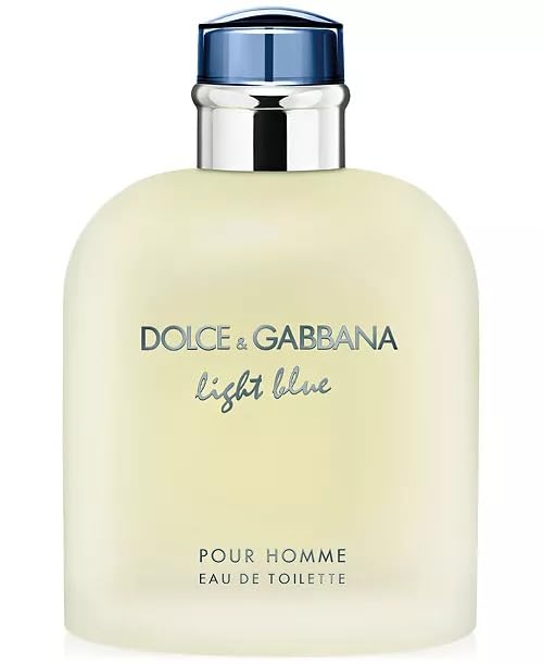 Dolce & Gabbana Light Blue Eau de Toilette for Men - 6.7 oz Fresh Citrus Aromatic Cologne Spray - Perfect for Daytime, Office & Summer Wear