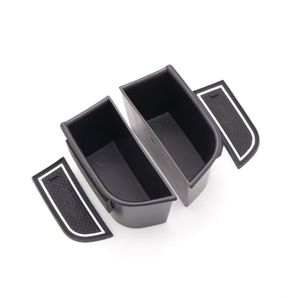 Lincoln MKZ Car Door Storage Box - Black 2PCS for Phone & Accessories - Perfect for Road Trips