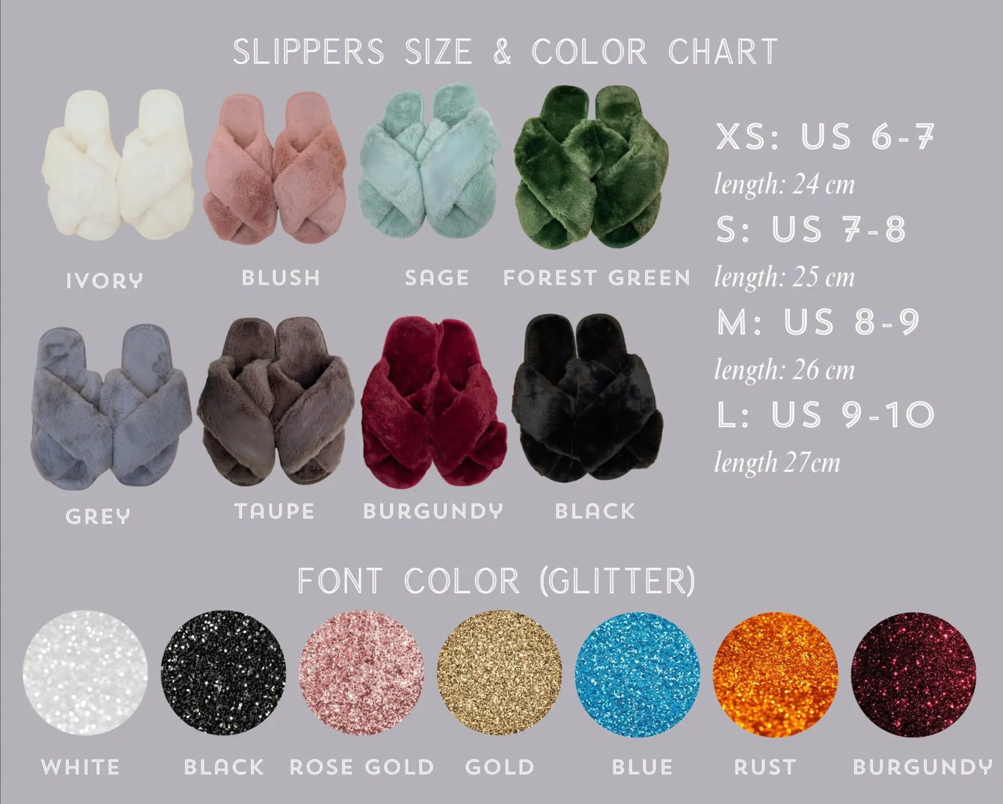 Personalized Fluffy Slippers for Women - Custom Christmas Gifts for Mom, Girlfriend & Bridesmaids - Cozy Bridal Party Slippers with Gift Box - Perfect for Holidays, Weddings & Relaxing at Home