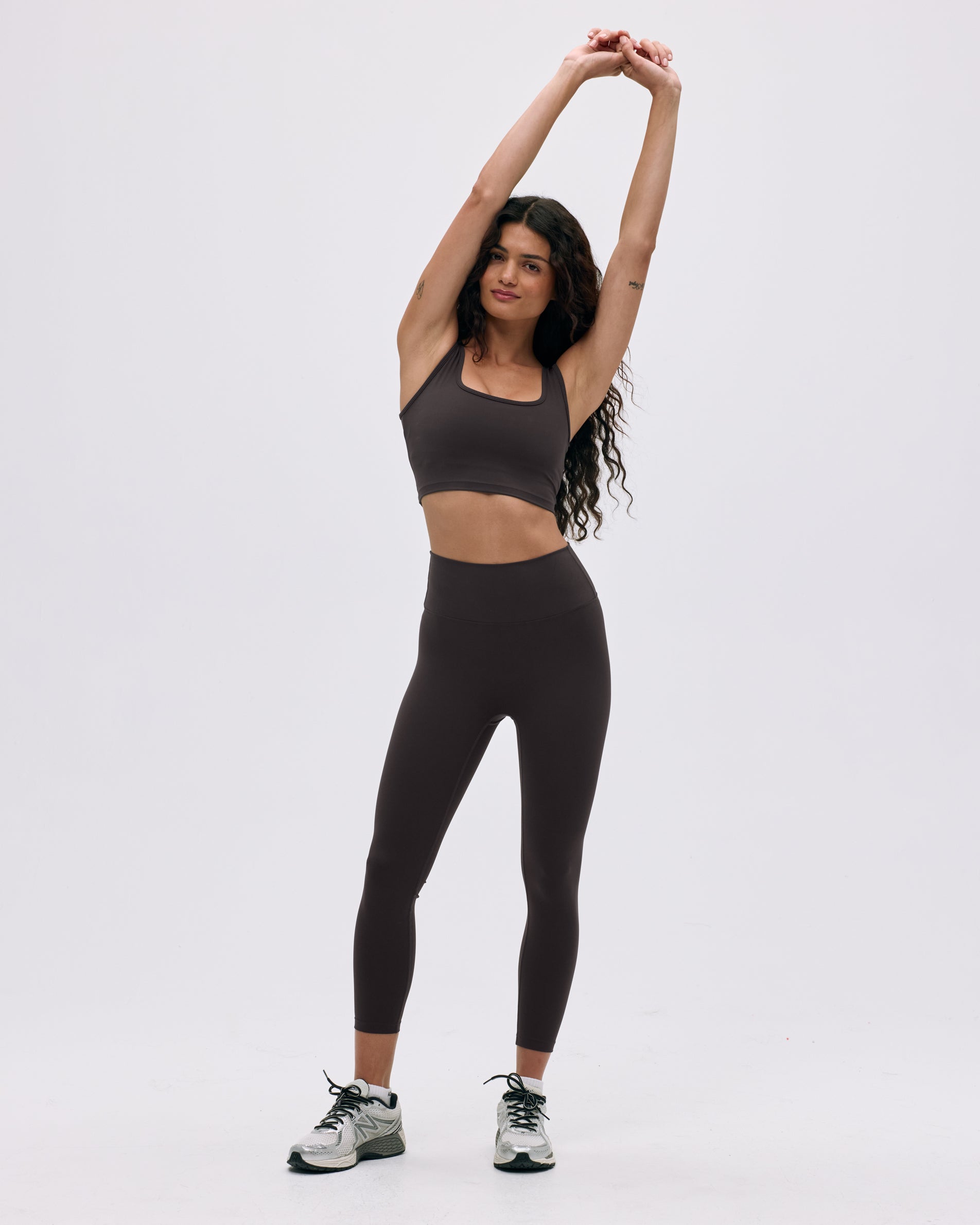 Premium High-Waisted Yoga Leggings for Women - Soft & Stretchy Coffee Bean Print Workout Pants - Perfect for Yoga, Running, Gym & Lounge Wear