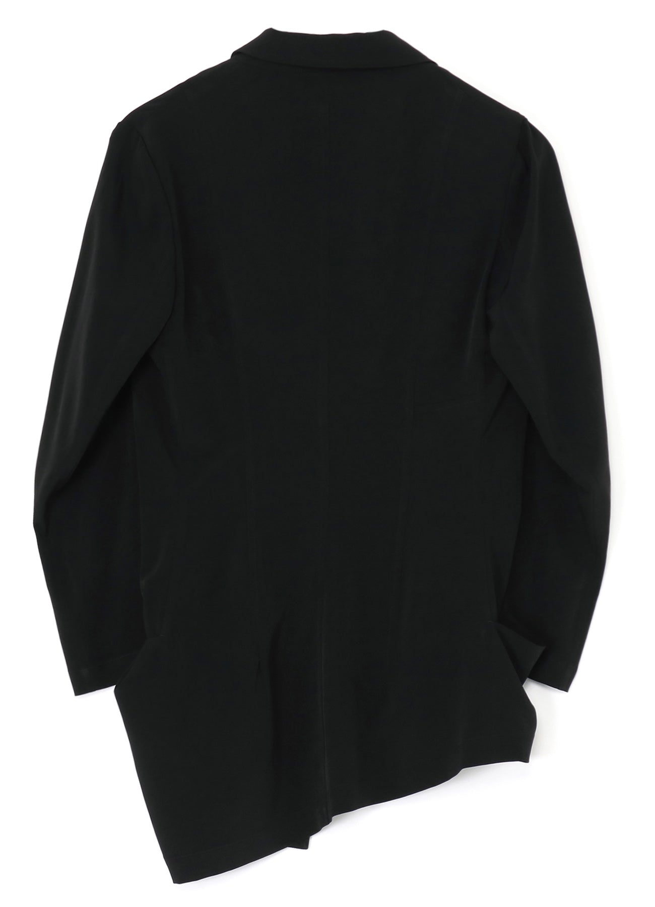 Elegant Crepe de Chine Asymmetric Jacket for Women - Lightweight & Stylish Outerwear for Office, Party & Evening Events