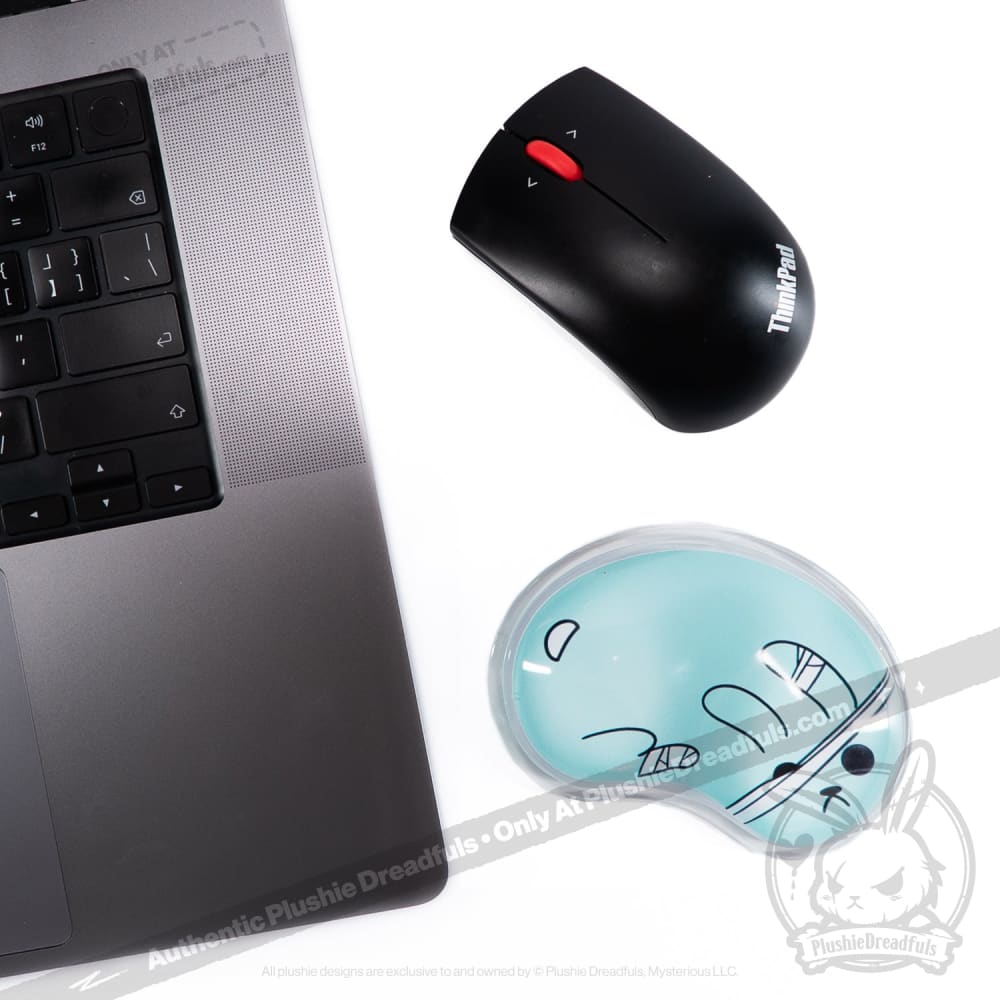 Plushie Dreadfuls Ouchie Wrist Rest - Soft Ergonomic Support for Computer Work, Gaming & Office Use - Cute Comfort for Wrist Pain Relief