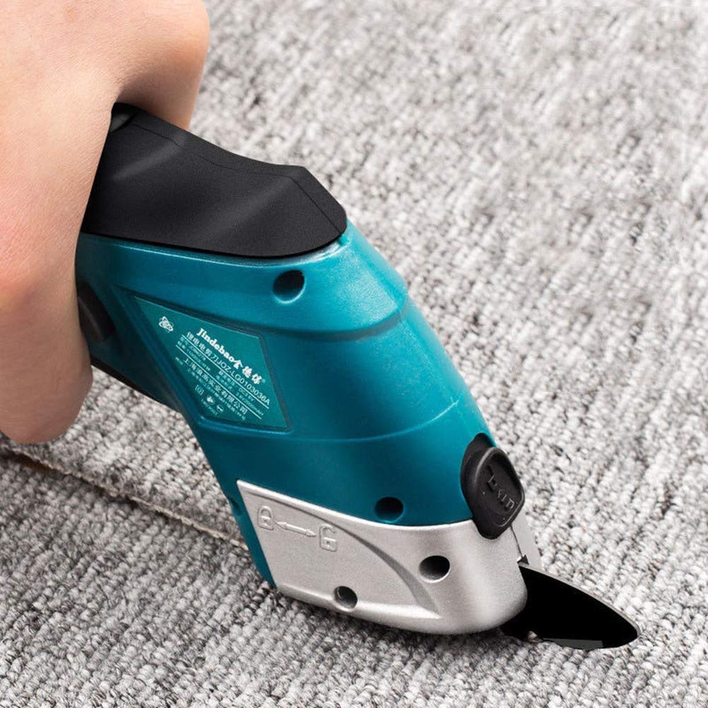 Rechargeable Electric Scissors for Fabric & Leather Cutting - Cordless Handheld Fabric Cutter for DIY Crafts, Sewing Projects & Upholstery Work