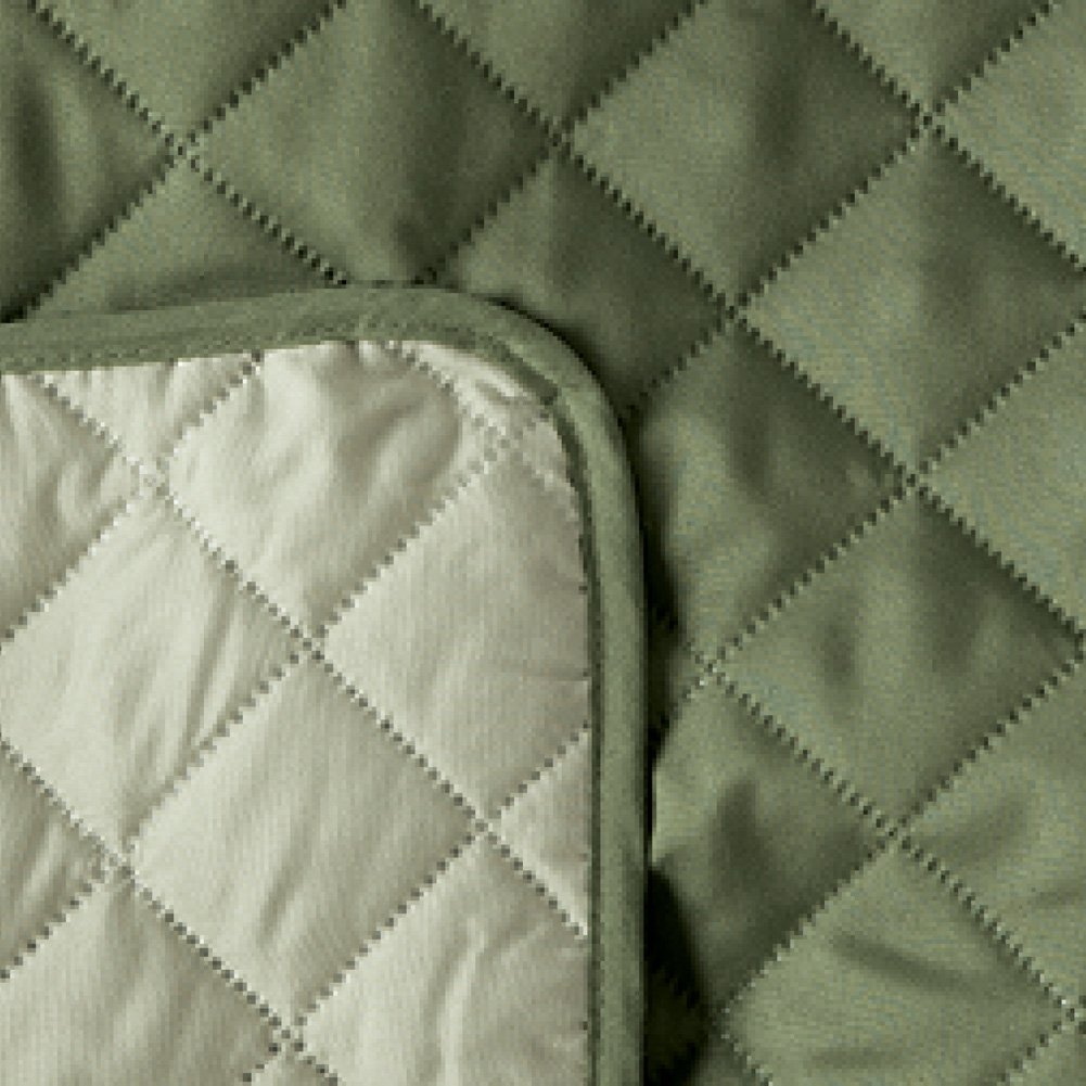 Reversible Quilted Furniture Protector Cover for Loveseat - Olive/Sage | Collections Etc | Waterproof & Anti-Slip Sofa Protector | Perfect for Pets, Kids & Home Decor
