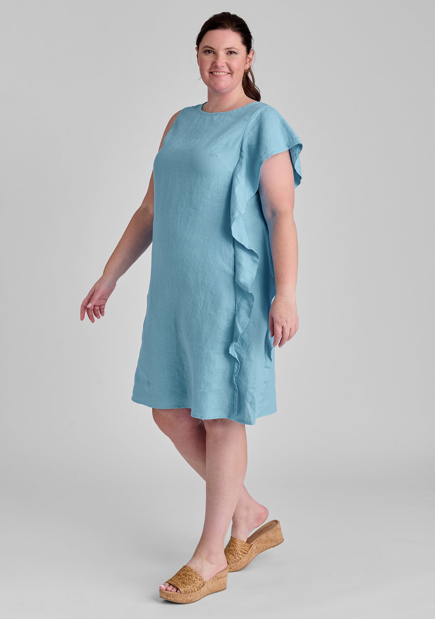 Stylish Linen Shift Dress for Women - Breathable Summer Social Dress - Perfect for Casual Outings, Beach Vacations & Office Wear