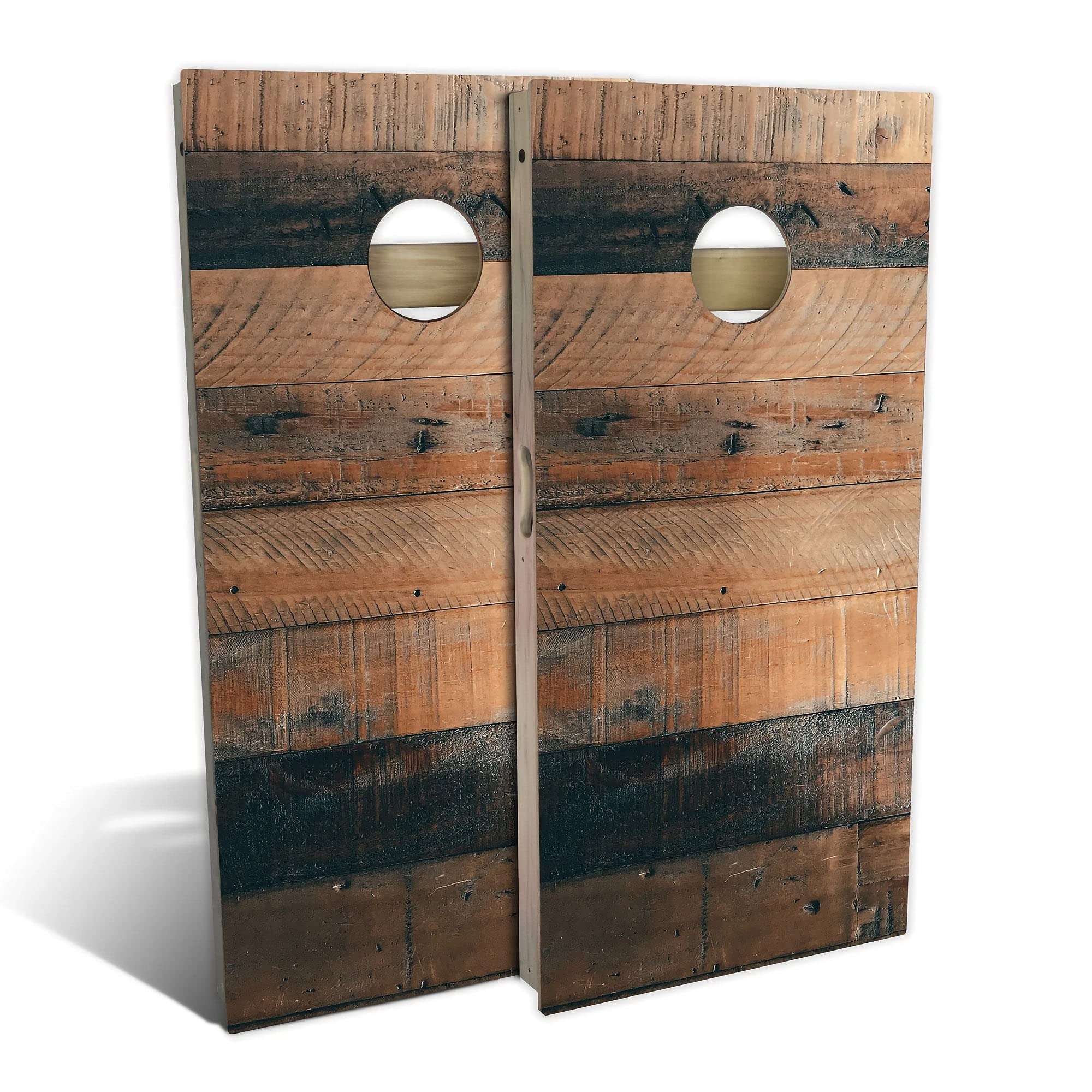 Skip's Garage Country Living Reclaimed Pallet Cornhole Board Set - 2 Boards & 8 Bags Included, Custom Size & Accessories for Outdoor Games, Backyard Parties, Tailgating & BBQ Events