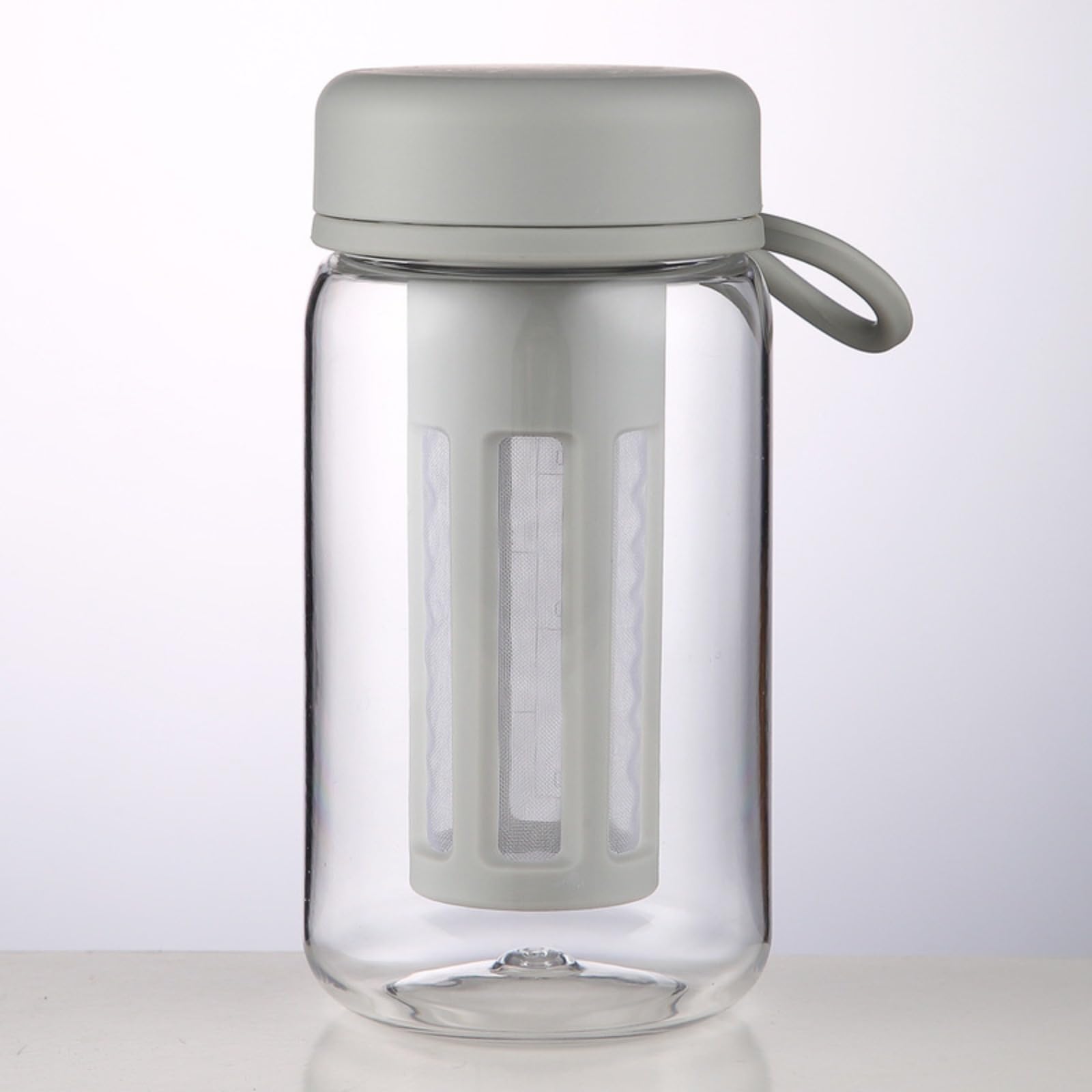 EVANEM Cold Brew Coffee Maker & Tea Infuser - 600ml (Grey) for Iced Coffee & Tea at Home