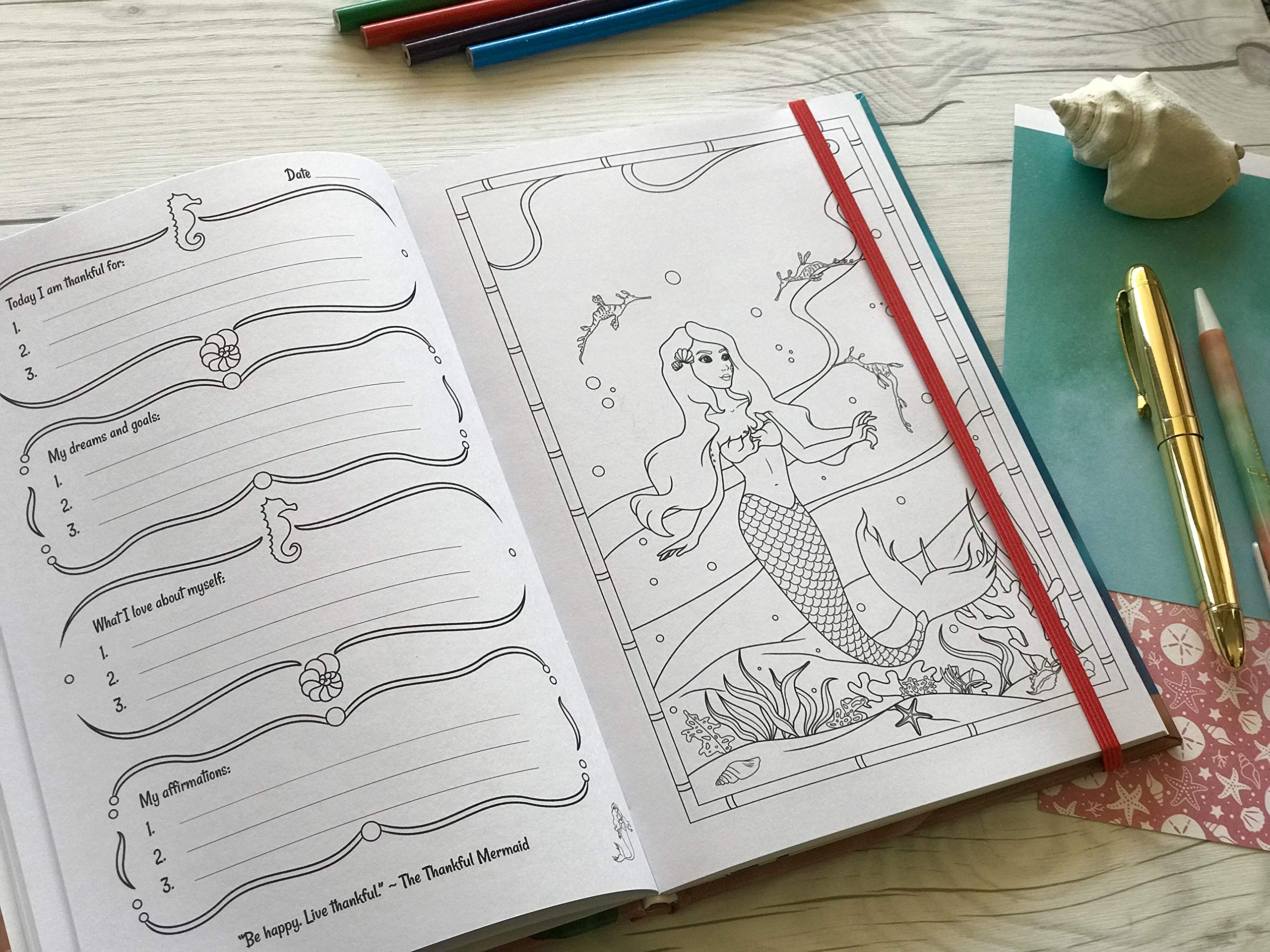 The Thankful Mermaid: I Am Unstoppable - Inspirational Mermaid Gifts for Women, Motivational Quote Book for Self-Confidence & Empowerment - Perfect for Birthday Gifts, Graduation Presents & Daily Encouragement