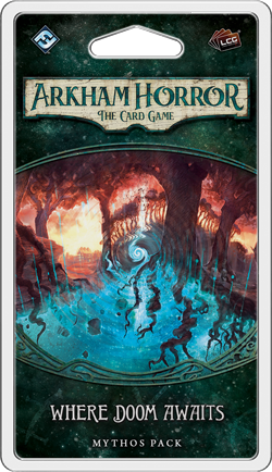 Arkham Horror Card Game: Where Doom Awaits Mythos Pack Expansion - Horror Adventure Card Game for 1-4 Players | Perfect for Game Nights & Horror Themed Parties