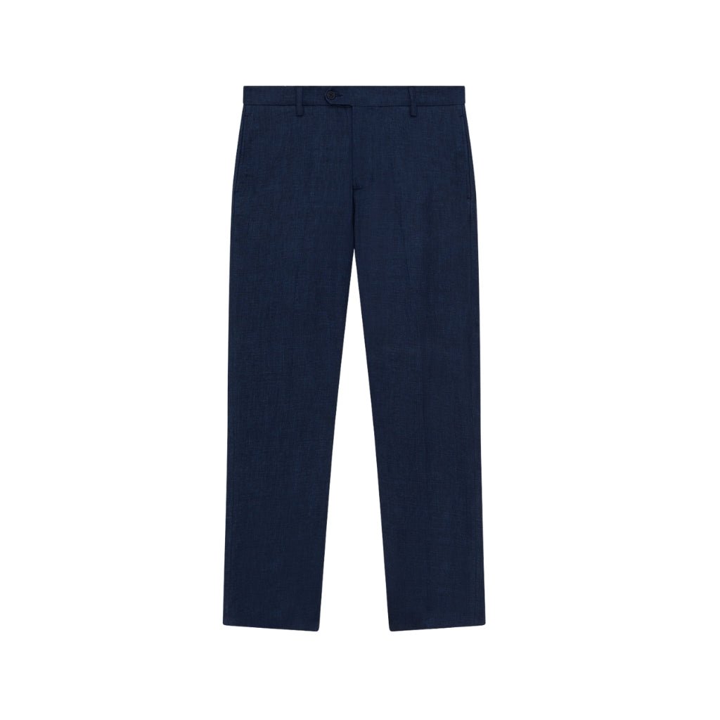 FRESCOBAL CARIOCA 100% Linen Pants for Women - Navy Blue Relaxed Fit Casual Trousers | Perfect for Summer, Travel & Beach Vacations