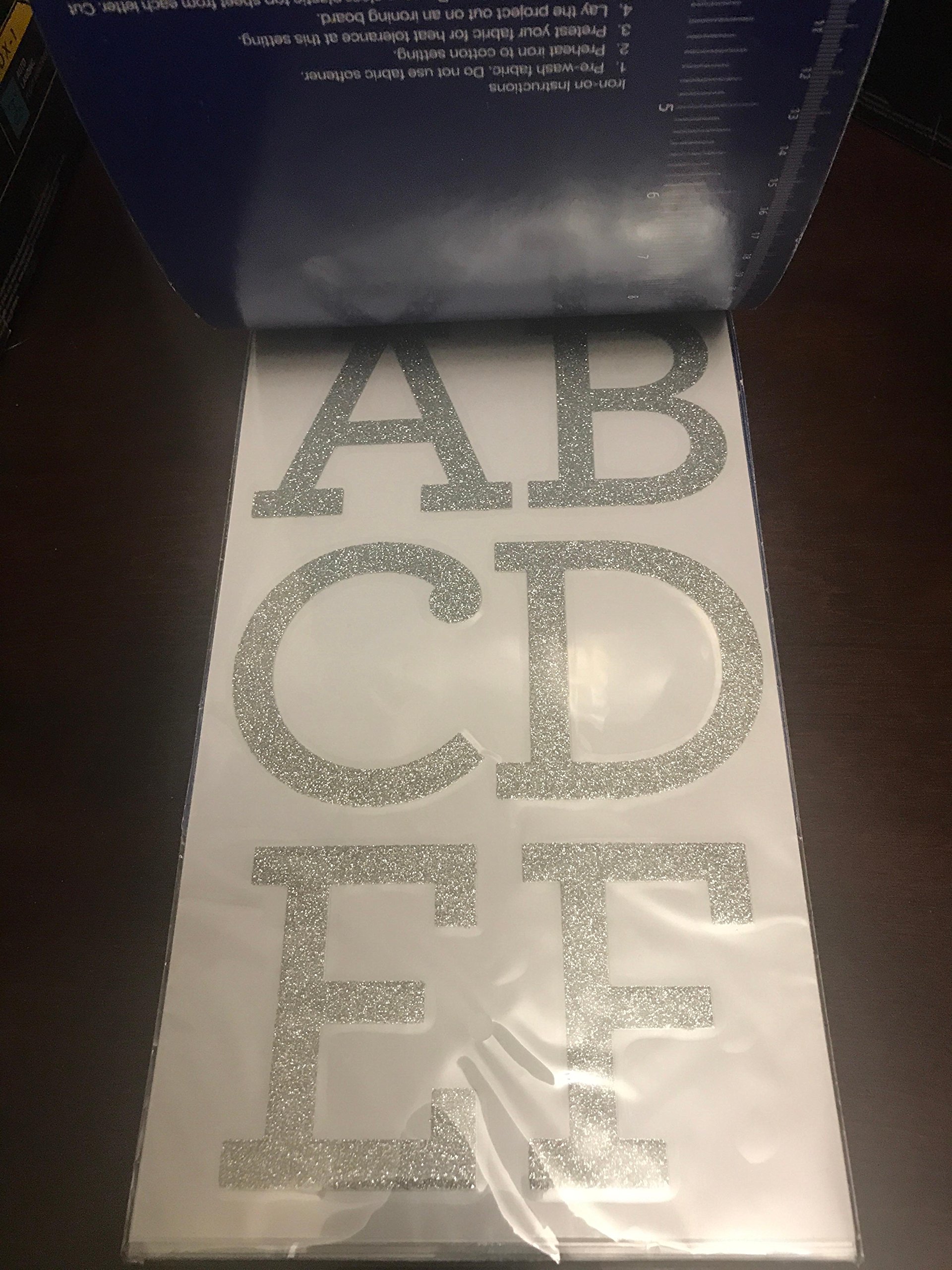 3 Inch Glitter Iron-On Letter Kit - Custom DIY Patches for T-Shirts, Hoodies & Bags - Perfect for School Spirit, Sports Teams & Personalized Gifts