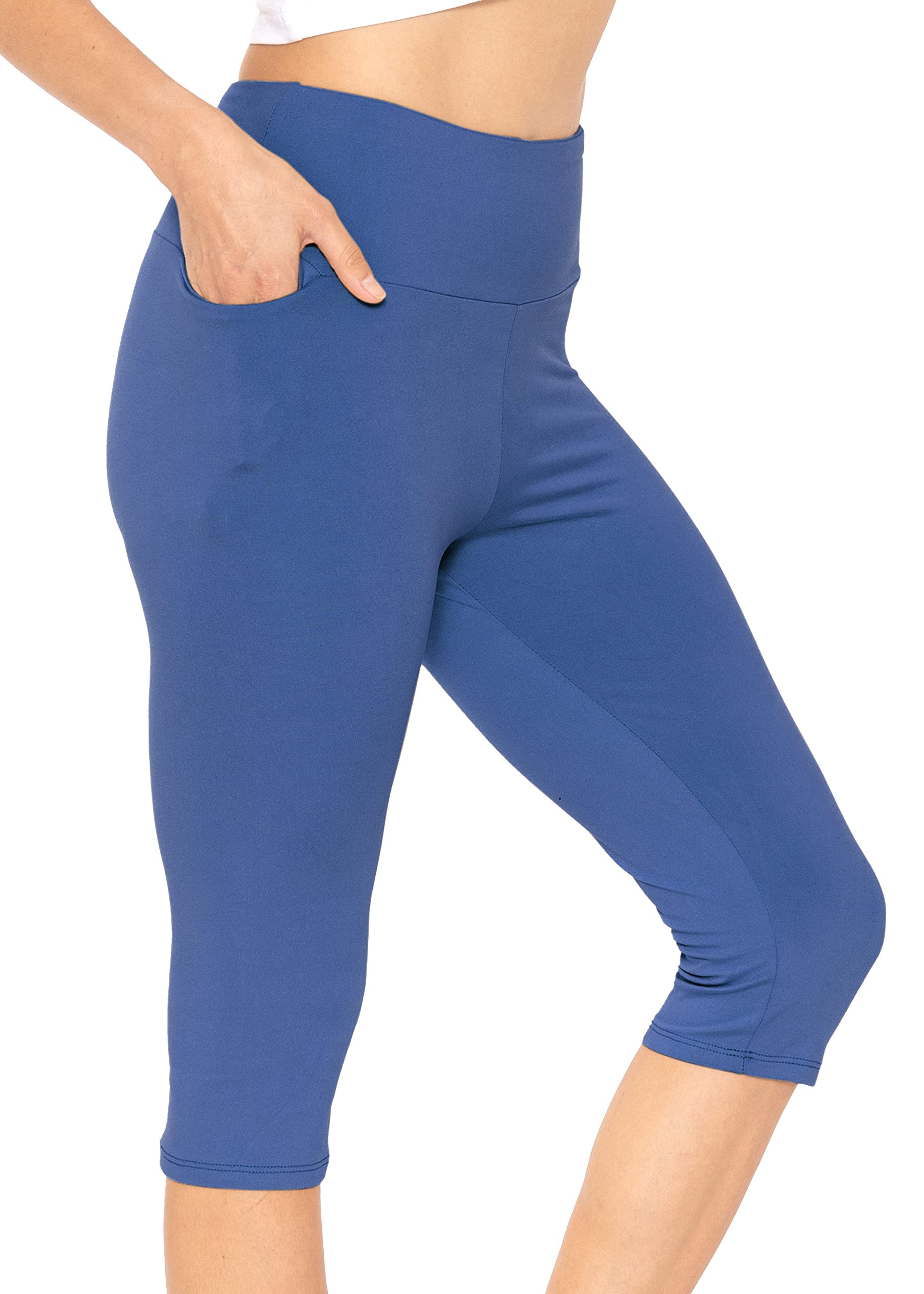 Oh So Soft High Waist Yoga Pants with Pockets - Women's Workout Leggings & Biker Shorts for Running, Gym, Lounge & Everyday Wear