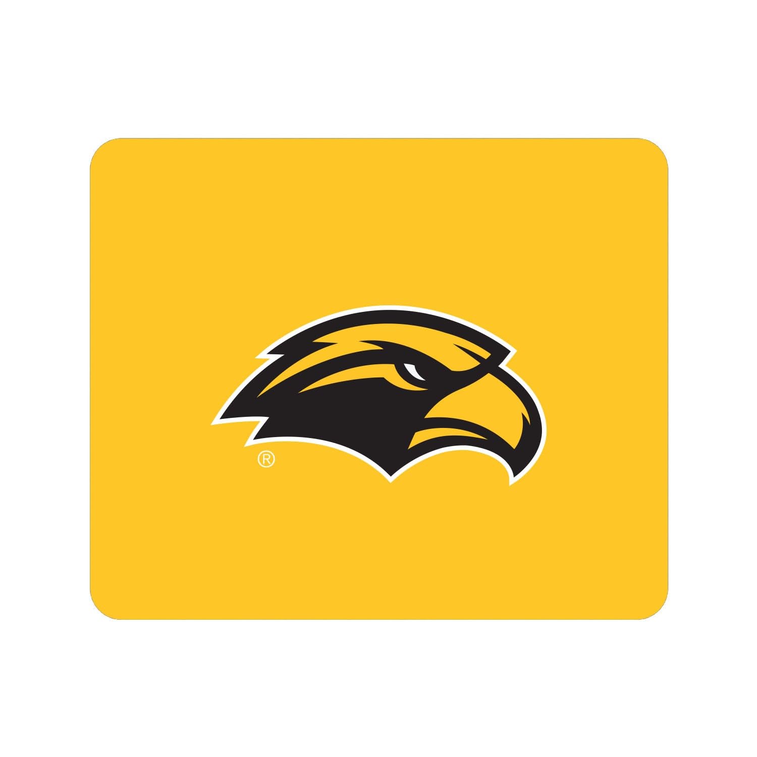 Premium Fabric Mouse Pad with Non-Slip Base - University of Southern Mississippi Classic Yellow Design for Office, Gaming & Home Workspace