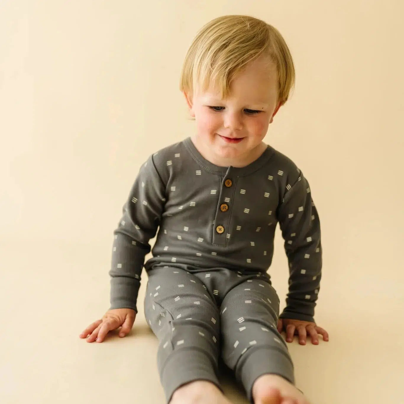 Makemake Organics Baby Button Romper - Soft Organic Cotton One-Piece Outfit for Newborns & Toddlers | Perfect for Playtime, Daycare & Family Photos