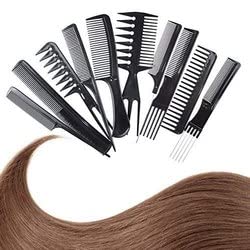 Premium 9-Piece Hair Cutting & Styling Kit - Professional Hair Comb Set with Scissors for Men & Women - Perfect for Home Haircuts, Salon Styling & Barber Use