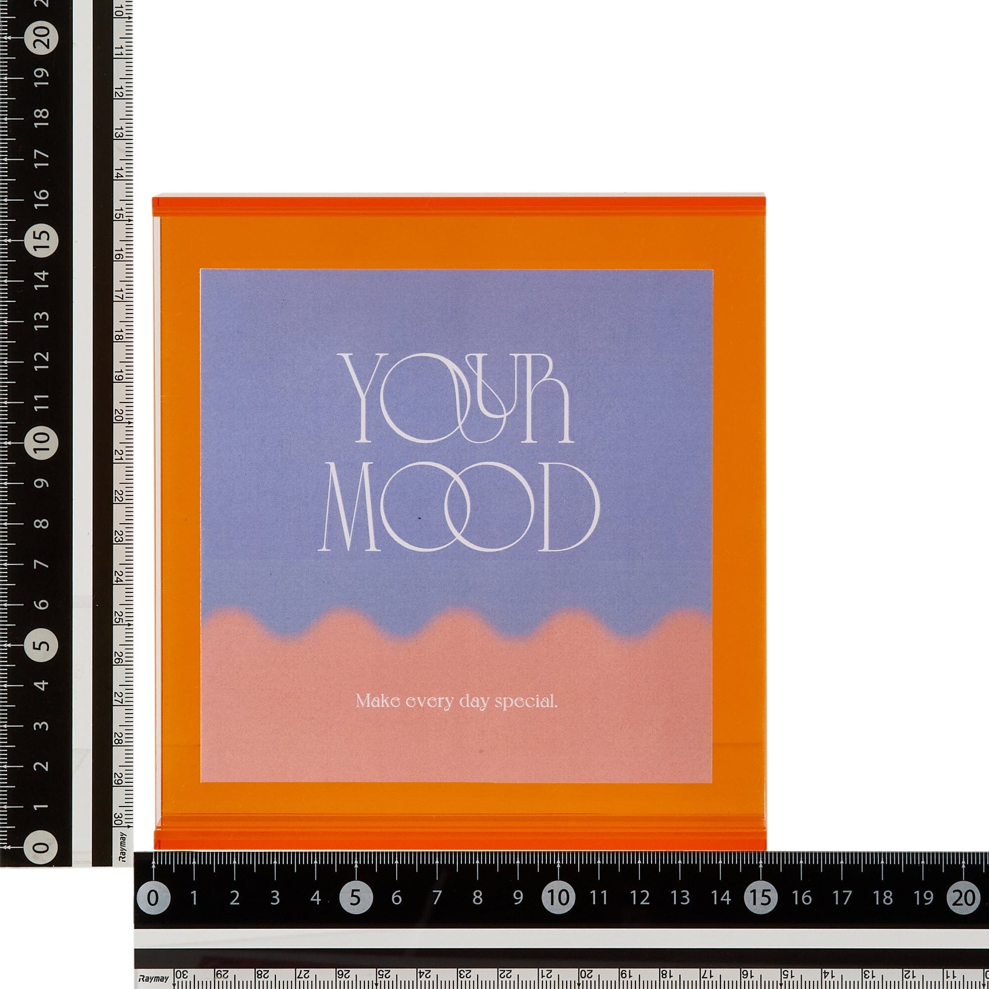 Vibrant Orange Acrylic Display Frame Box - Small Size for Jewelry, Collectibles & Home Decor | Perfect for Gifts & Keepsake Storage