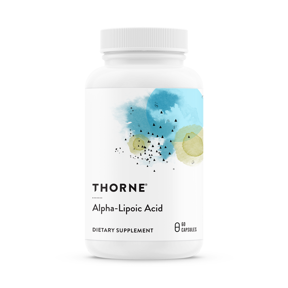 Thorne Alpha Lipoic Acid 600mg Supplement (SF797) - Antioxidant Support for Nerve Health & Blood Sugar Balance - Perfect for Daily Wellness & Anti-Aging Routine