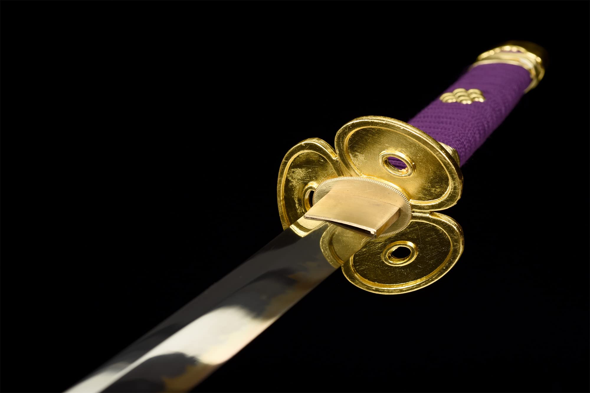 Premium Handmade Roronoa Zoro Yama Enma Katana Replica - T10 Steel Clay Tempered with Hamon - Authentic Japanese Samurai Sword for Cosplay, Anime Collectors & Martial Arts Training - Perfect for Halloween Costumes, Anime Conventions & Display Collections