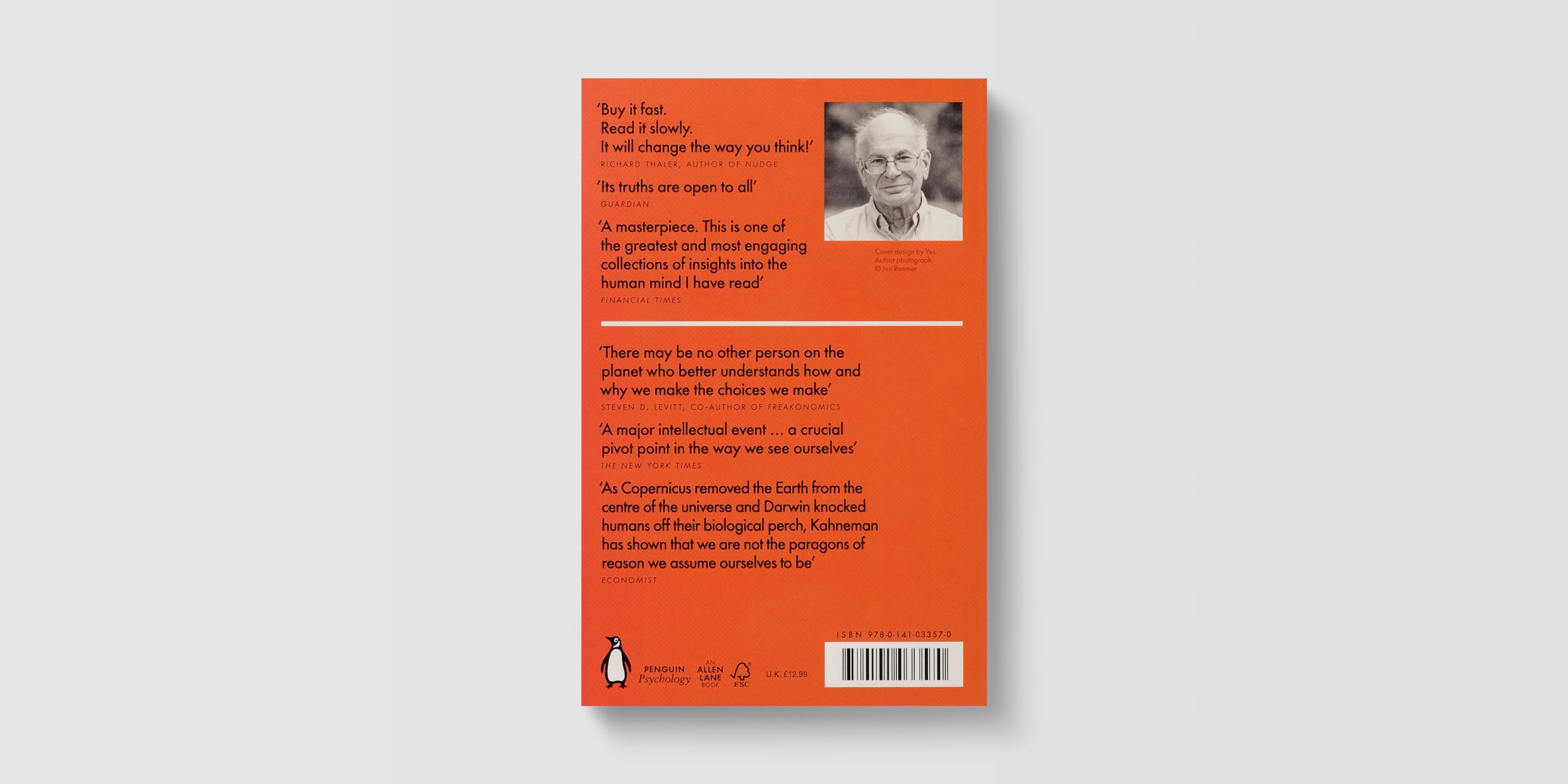 Thinking, Fast and Slow by Daniel Kahneman - Best Selling Psychology Book for Decision Making | Perfect for Business Professionals & Self-Improvement