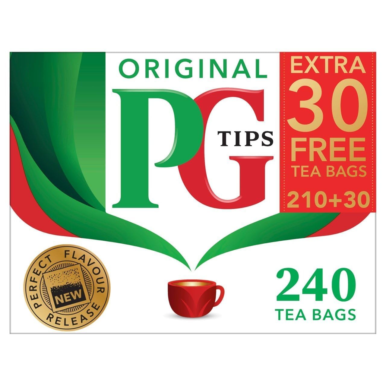 PG Tips Tea Bags - 240 Count (Pack of 2) | Premium Black Tea Blend | Perfect for Morning Boost, Afternoon Relaxation & Office Break