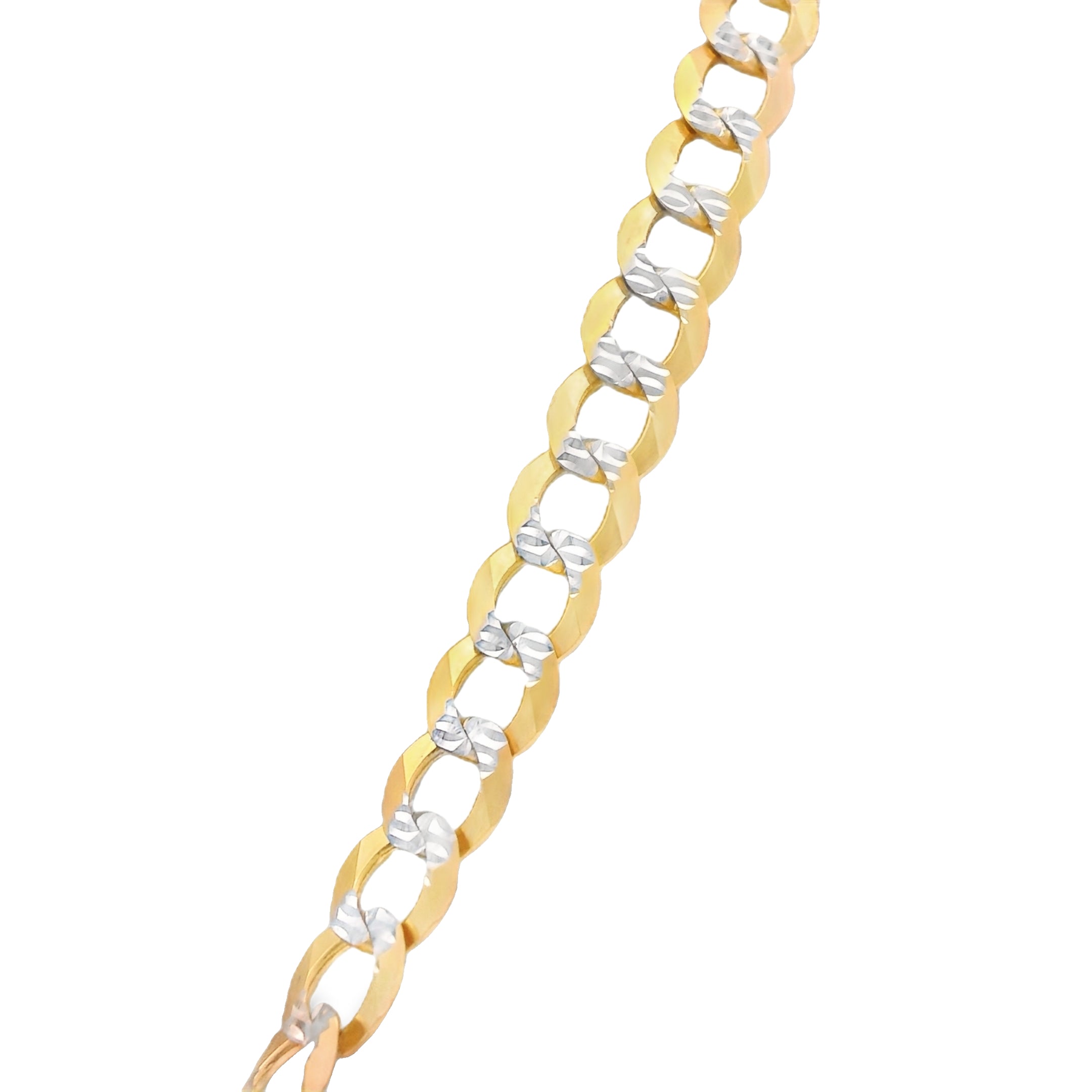14K Gold Jesus Face Pendant with Solid Two-Tone Cuban Chain (5.7mm, 24 Inches) - Religious Jewelry for Men & Women - Perfect for Church, Gifts, and Everyday Wear | JTJ™