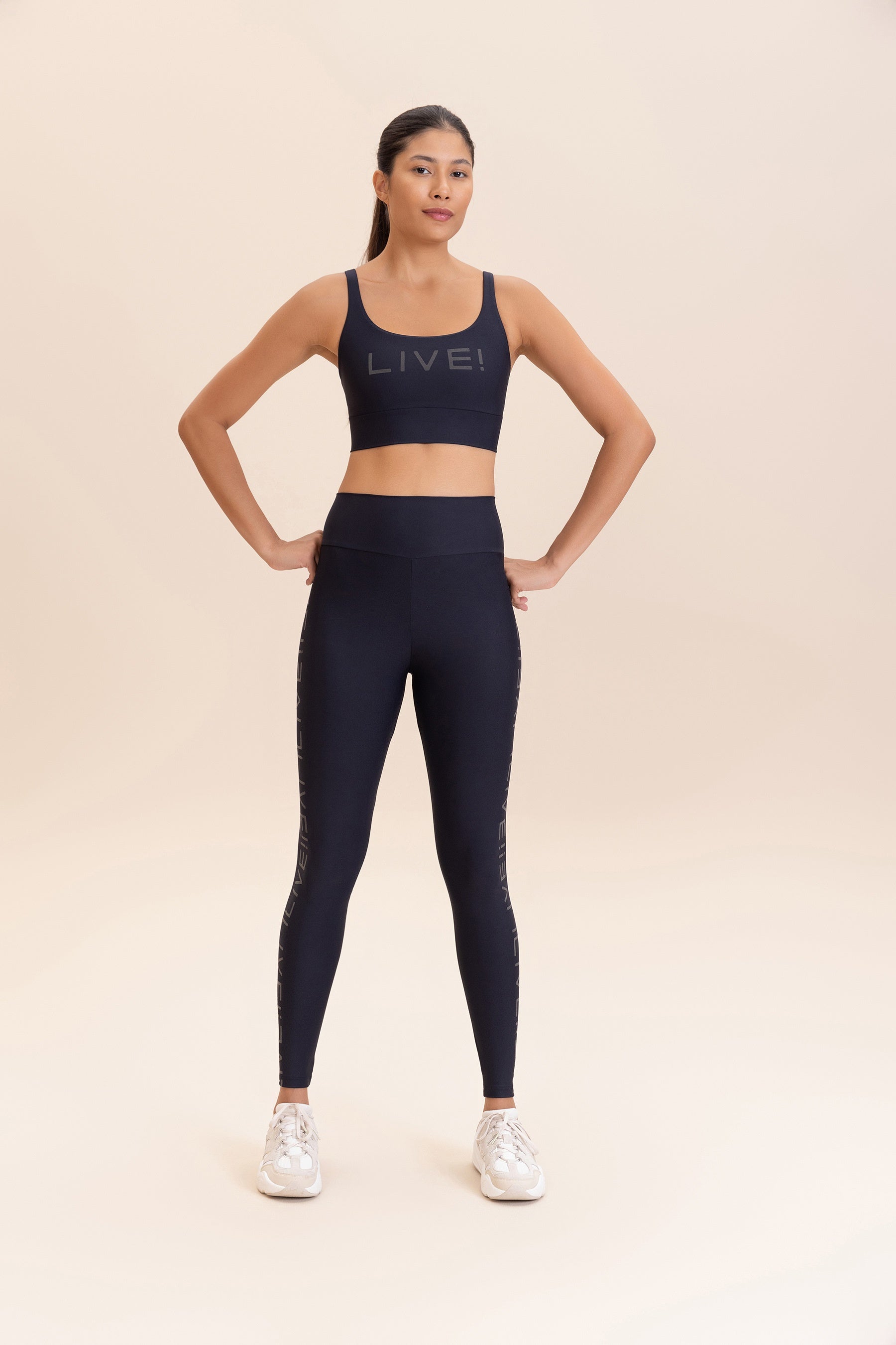 LIVE! Icon Sports Bra for Women - High Support Workout Top for Running, Yoga & Gym - Moisture Wicking & Breathable Activewear