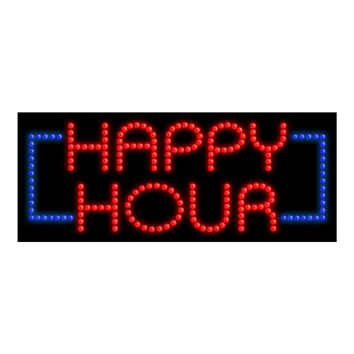 Happy Hour LED Dots Sign #20559 - Neon Bar Decor for Pubs, Restaurants & Home Parties