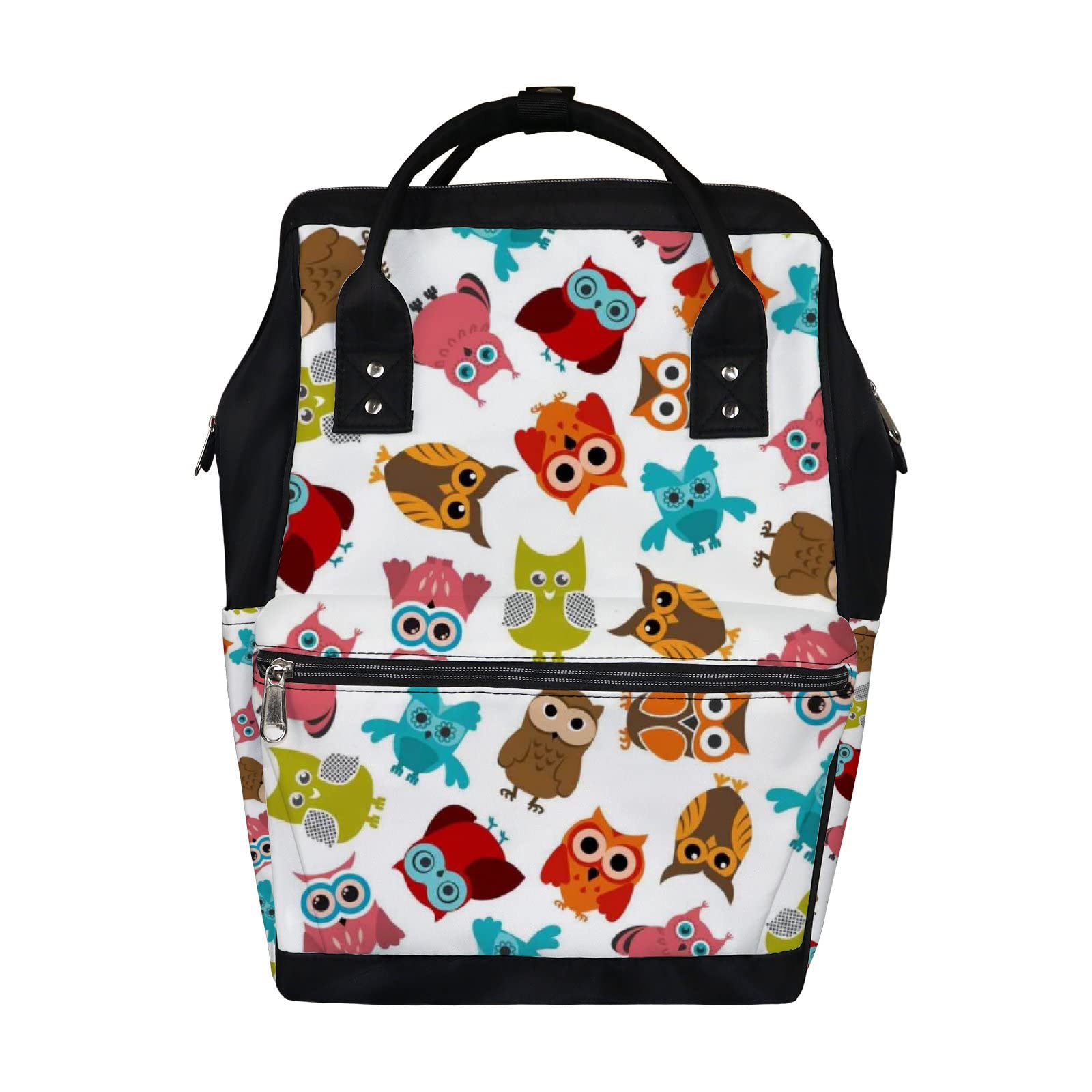 Waterproof Kawaii Owl Diaper Backpack - Travel & Laptop Bag for Parents
