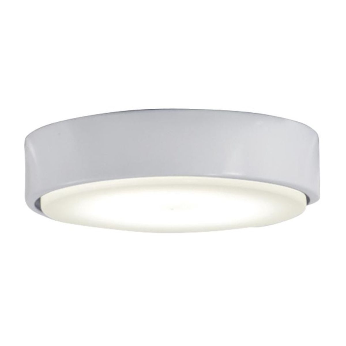 7 Inch Xtreme H2O Ceiling Fan Light Kit with Flat White Finish - Perfect for Bedroom, Living Room, and Outdoor Covered Patios